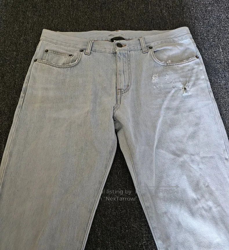 Saint Laurent Paris Saint Laurent Men's D02 Light Blue Jeans. Size US 34 / EU 50 - 2 Thumbnail