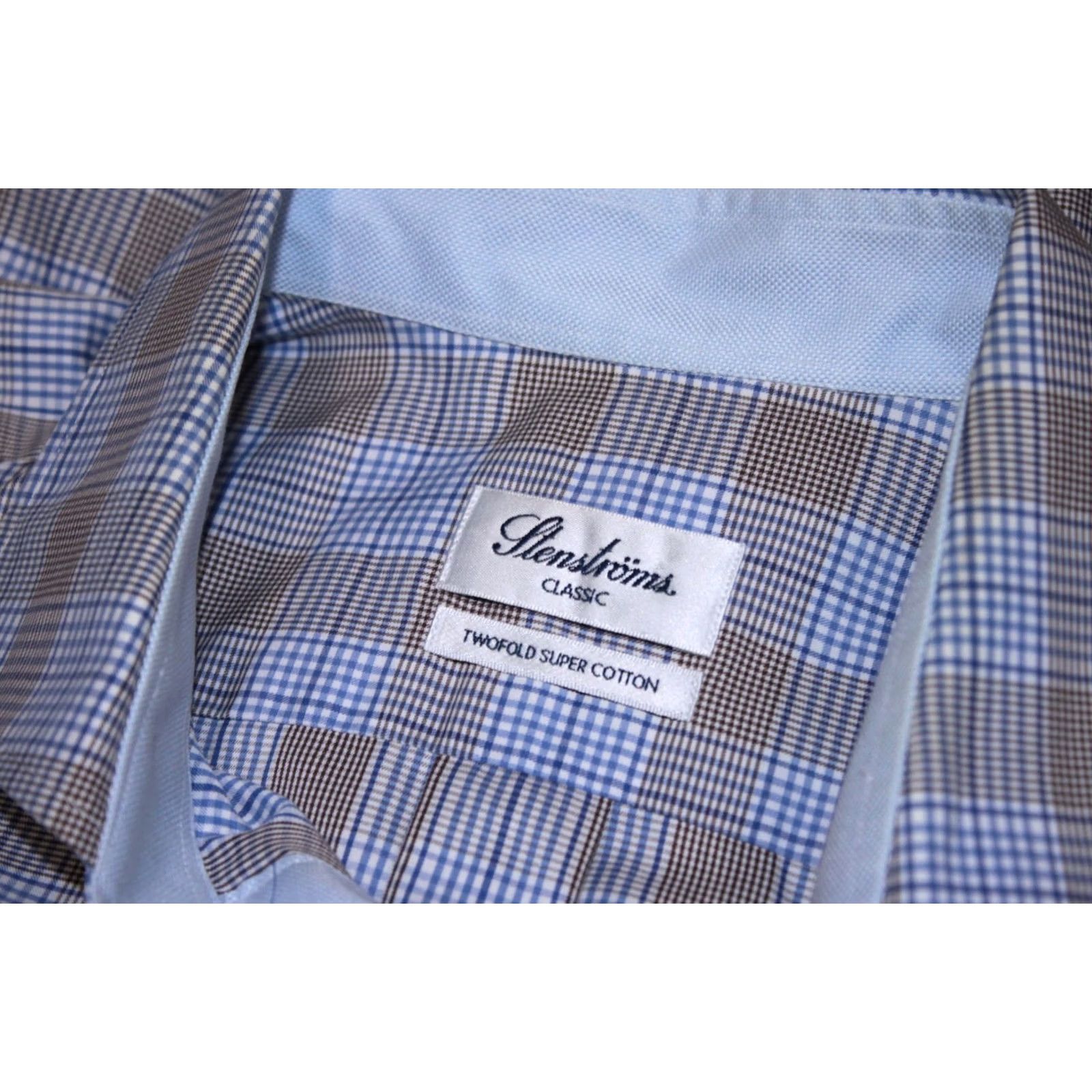 Vintage Stenströms Shirt Dress Shirt Mens Size 42 Multicoloured Cotton 16 1/2 86 cm 53 cm 63 cm 66 cm Size US XL / EU 56 / 4 - 5 Thumbnail