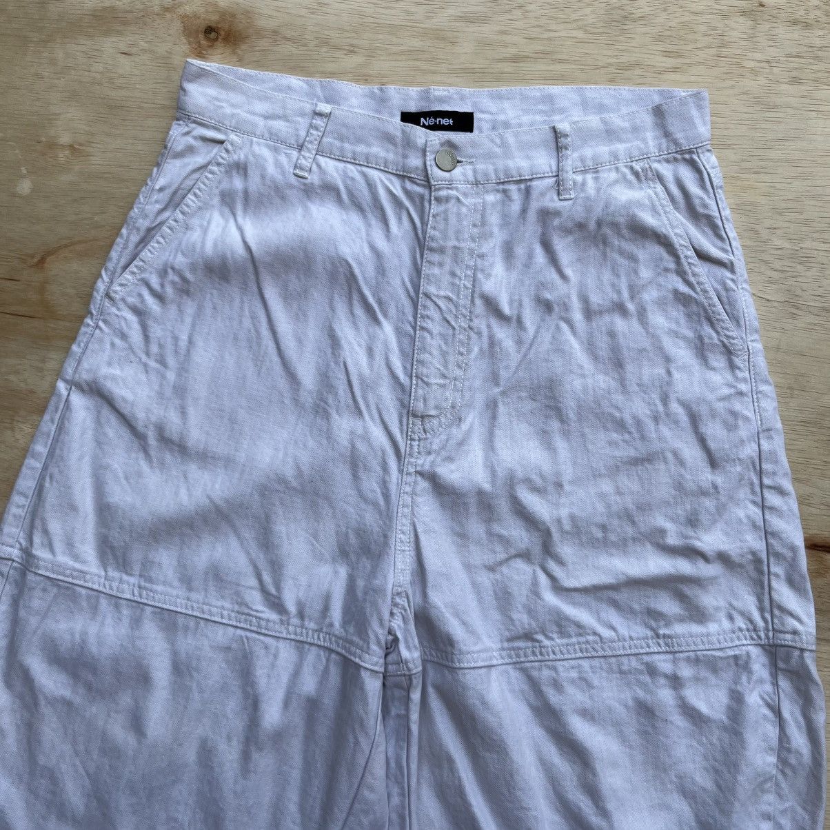 Ne-Net NE-NET ISSEY MIYAKE BROKEN WHITE BAGGY Size US 31 - 2 Thumbnail