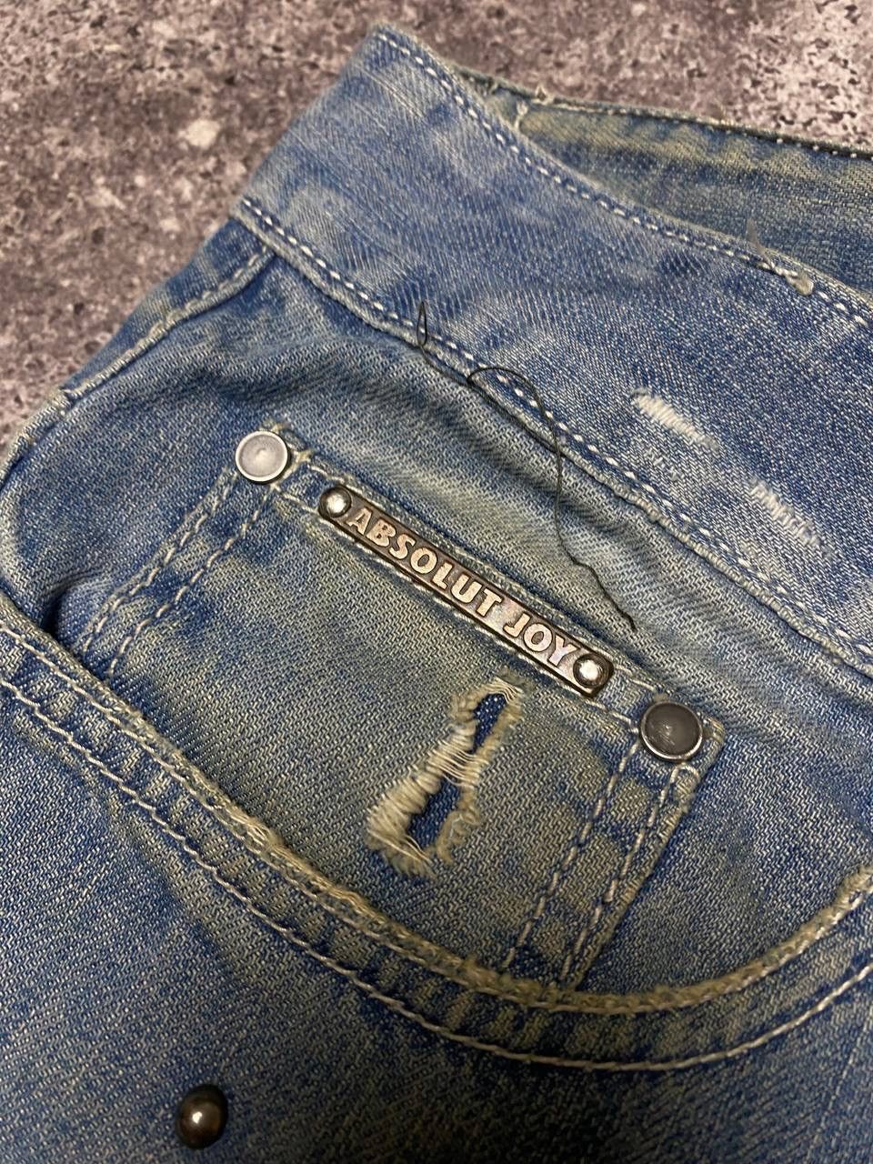Absolut Joy × Vintage Absolut Joy Einstein Denim Jeans Junya Watanabe Style Pants Size US 34 / EU 50 - 9 Thumbnail