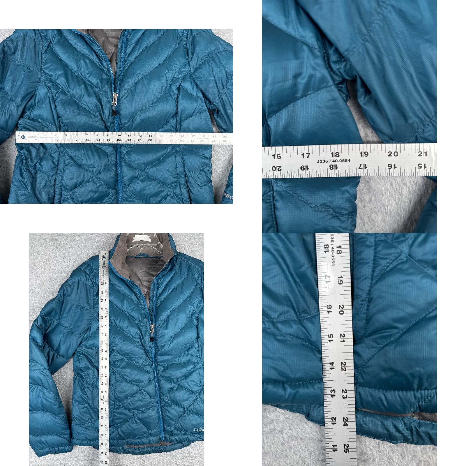 Vintage VINTAGE L.L. Bean Jacket Womens Small Blue Puffer 850 Goose Down Full Zip Mock Neck Stow Size S / US 4 / IT 40 - 8 Thumbnail