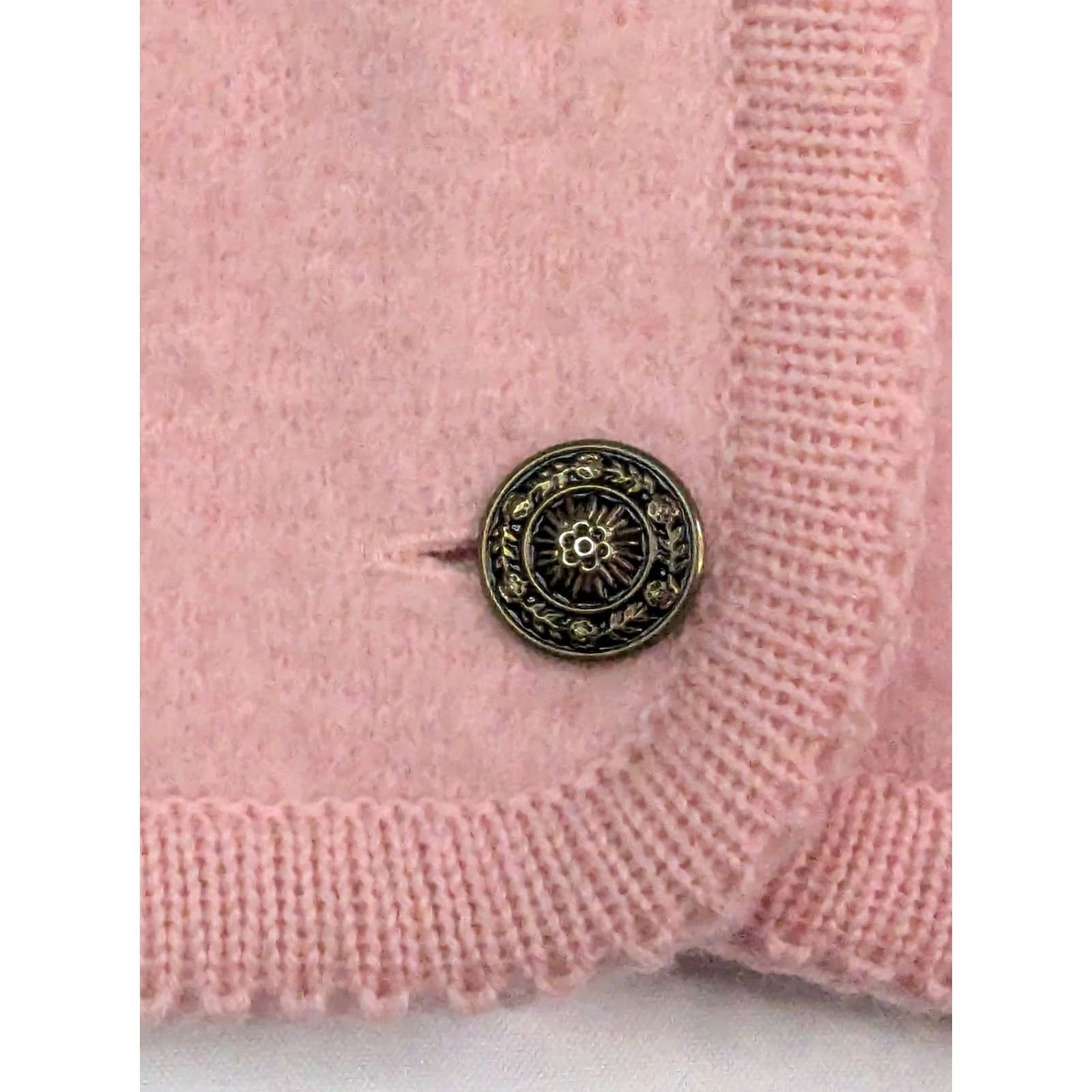 Pinko VINTAGE Tally-Ho Cardigan Wool Sweater Womens PS Pink Buttons 80s 90s Emo Goth Grunge Classic Knit V-Neck Cardigan Womens Size S / US 4 / IT 40 - 6 Thumbnail
