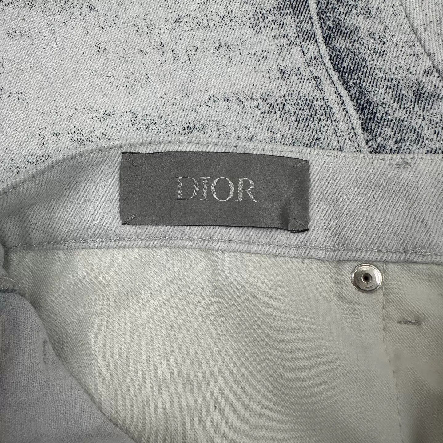 Dior Dior Workwear Printed 5-Pocket Flared Jeans 33 Size US 33 - 5 Thumbnail