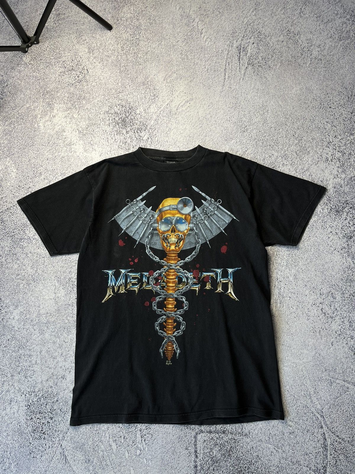 Image of Band Tees x Megadeth Vintage Megadeth 90's T-Shirt -Dr Vic Is In XL in Black, Men's