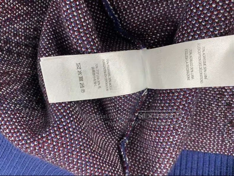 Martine Rose Martine Rose Classic logo blue knitted sweater Size US M / EU 48-50 / 2 - 5 Thumbnail