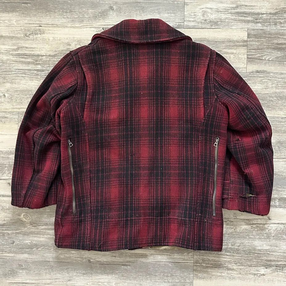 Other Vintage 30s Carter & Sons Wool Plaid Mackinaw Hunting Jacket Size US L / EU 52-54 / 3 - 5 Thumbnail