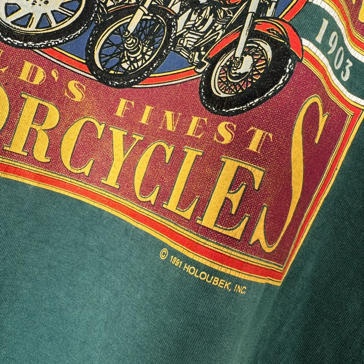 Harley Davidson Vintage 1991 Harley Davidson Finest Holoubek Faded T Shirt Size US L / EU 52-54 / 3 - 5 Thumbnail