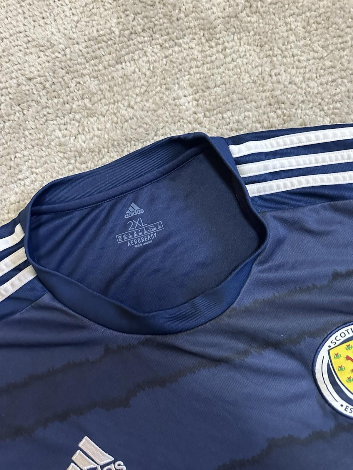 Adidas Scotland Football Team 2020/22 Euro Home Jersey Shirt Adidas Size US XXL / EU 58 / 5 - 4 Thumbnail