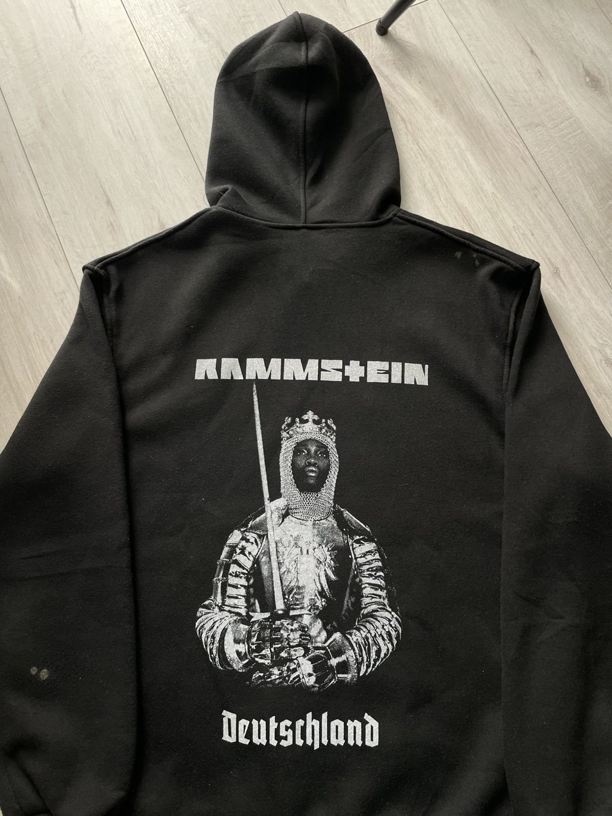 Band Tees Vintage 00’s Rammstein Band Deutschland Hoodie Faded RARE Size US L / EU 52-54 / 3 - 4 Thumbnail