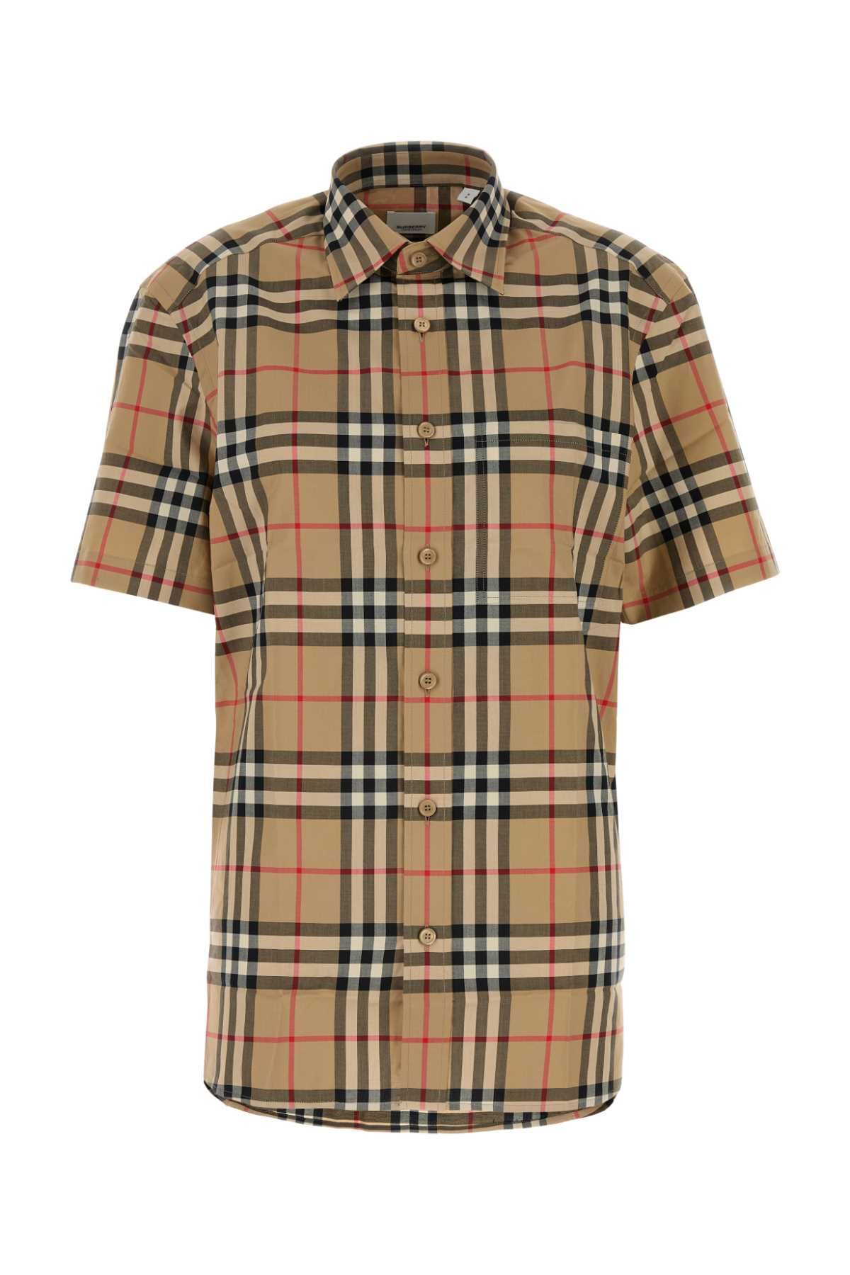 Burberry Embroidered Poplin Shirt Size US S / EU 44-46 / 1 - 1 Thumbnail