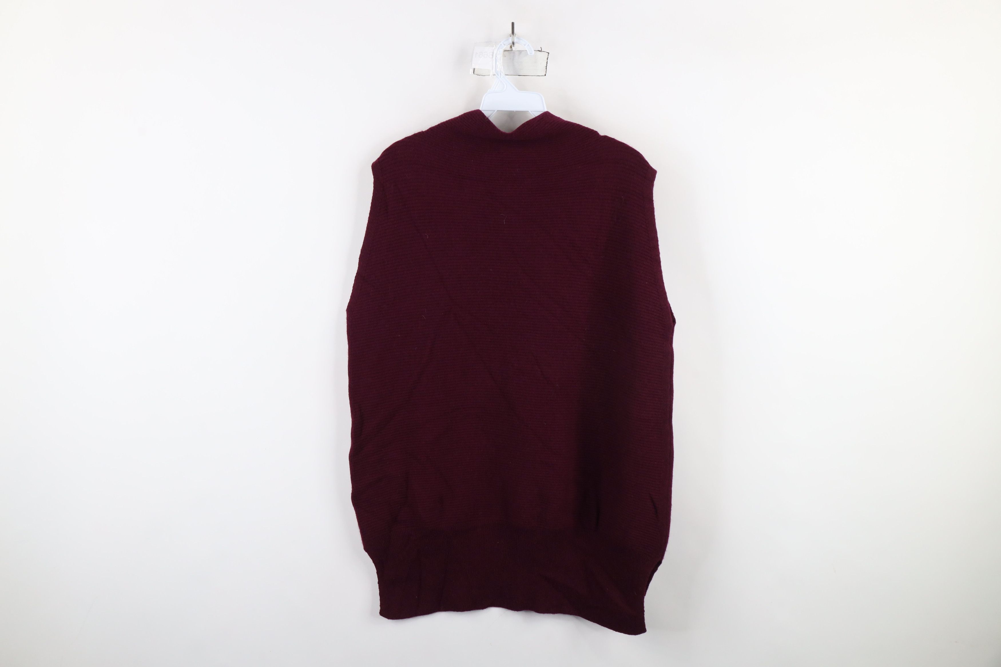 Vintage Vintage Y2K Babydoll Cashmere Ribbed Knit Sleeveless Sweater Size XXL / US 16-18 / IT 52-54 - 9 Thumbnail