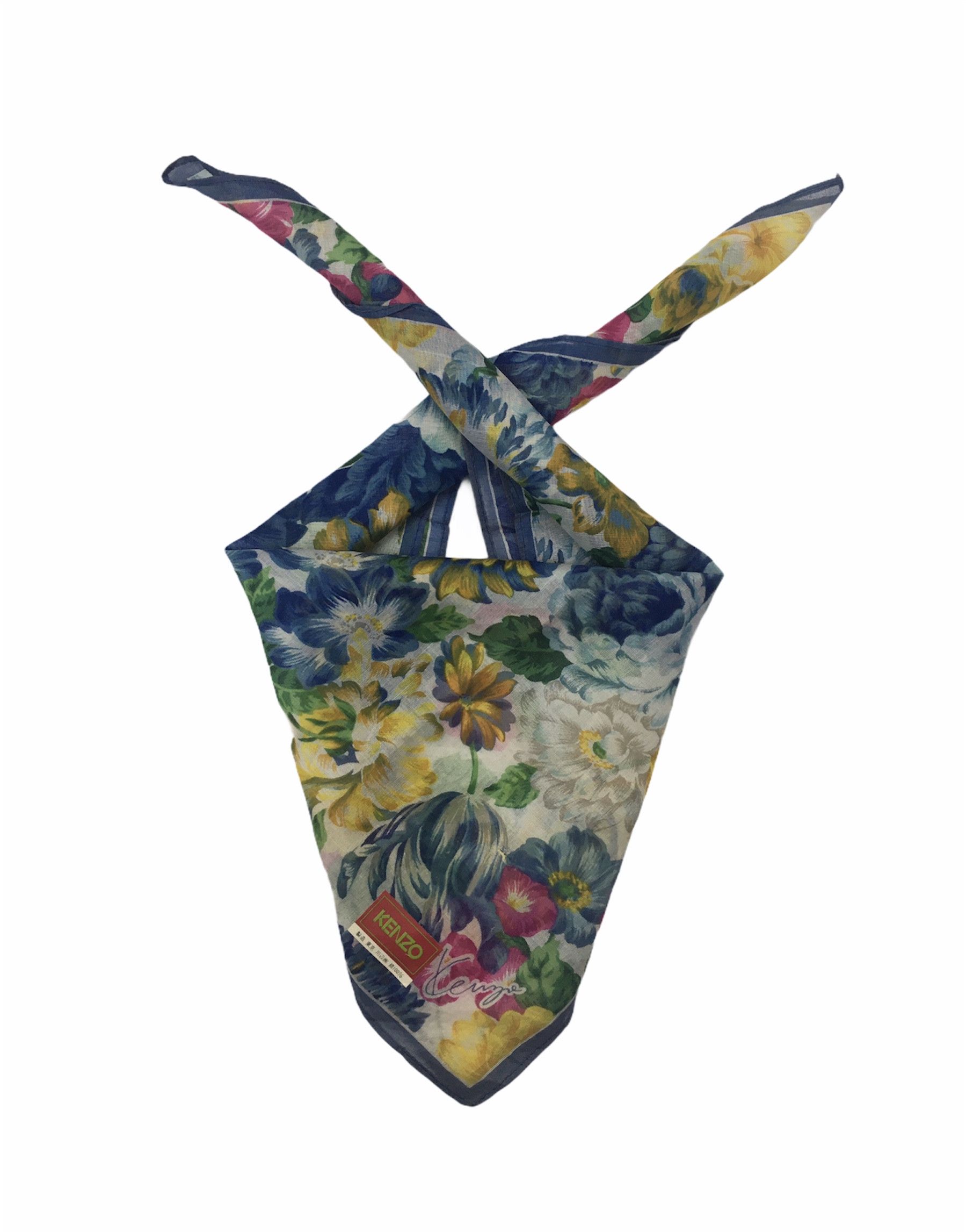 Kenzo Kenzo Floral Handkerchief / Bandana / Neckerchief HKC0124 Size ONE SIZE - 2 Thumbnail