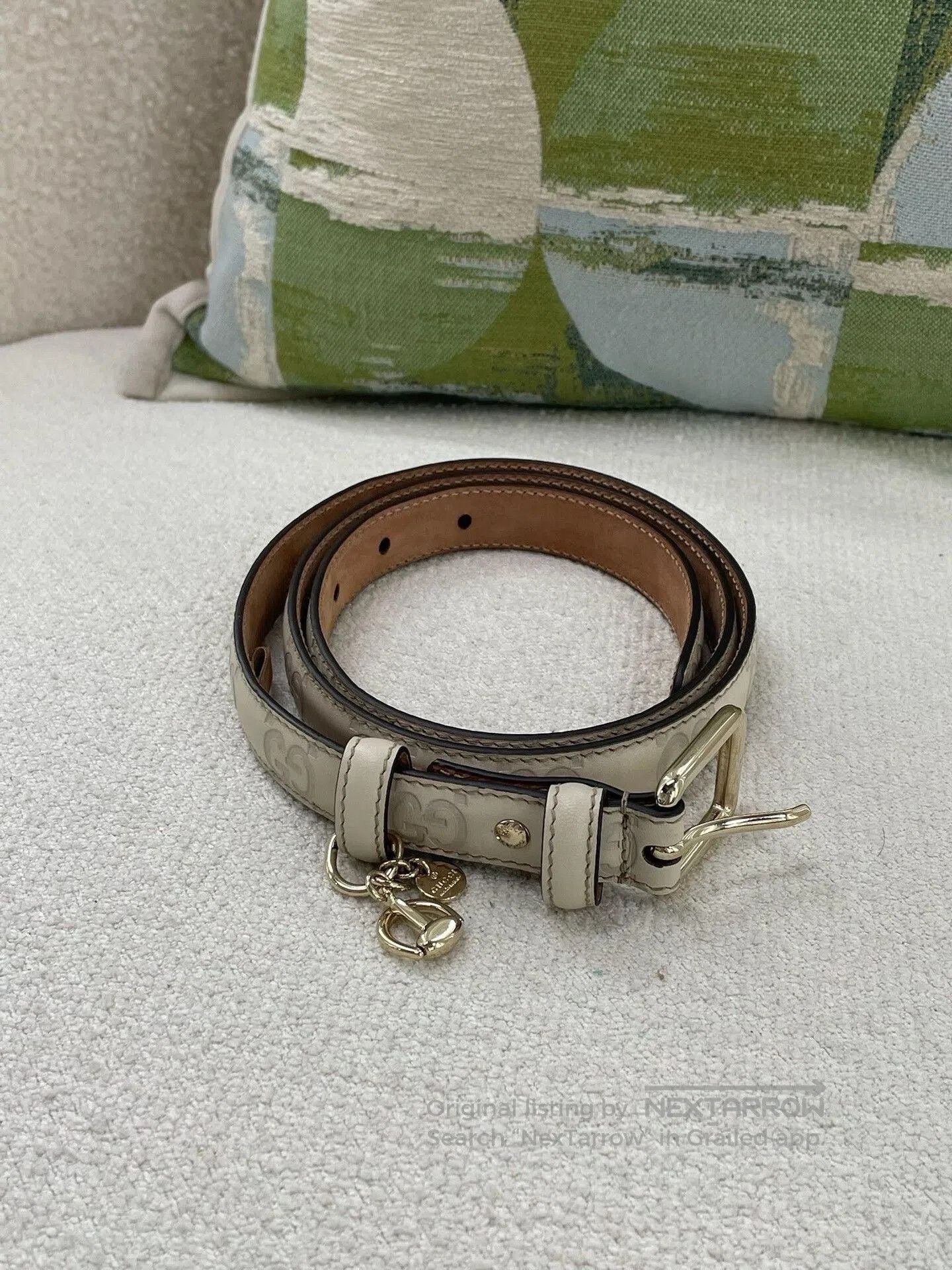 Gucci Gucci Double G Embossed Belt. Size ONE SIZE - 5 Thumbnail