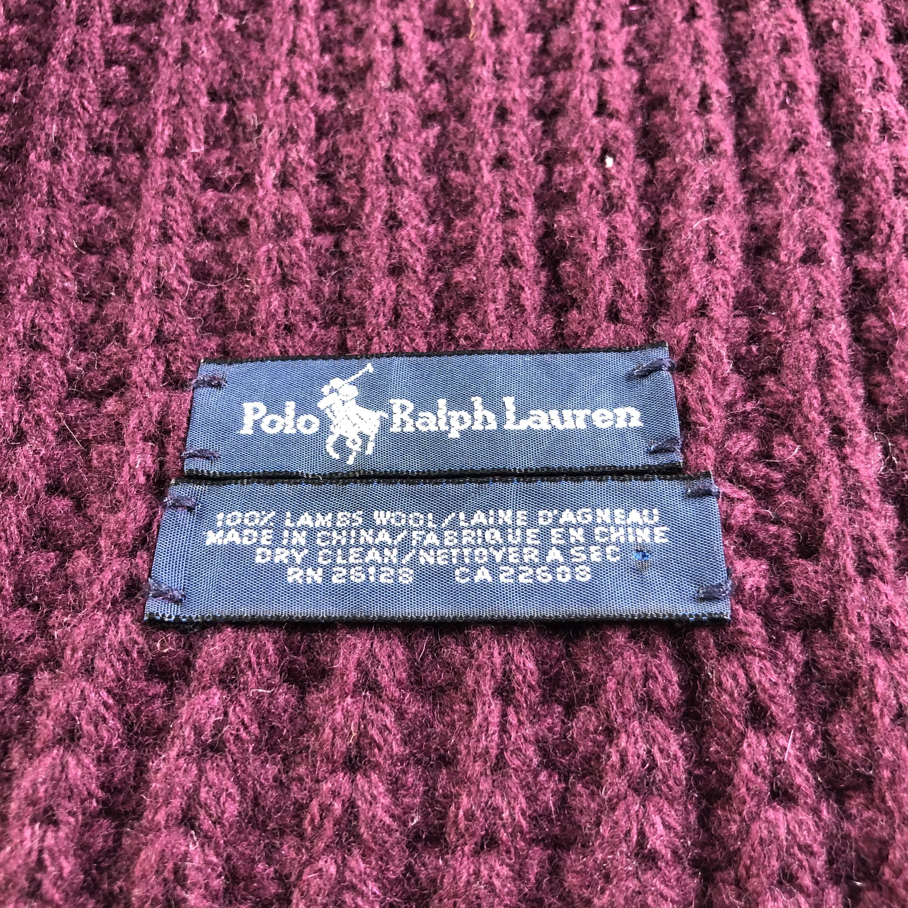 Polo Ralph Lauren Polo Ralph Lauren Knit Wool Scarf Muffler V1856 Size ONE SIZE - 5 Thumbnail