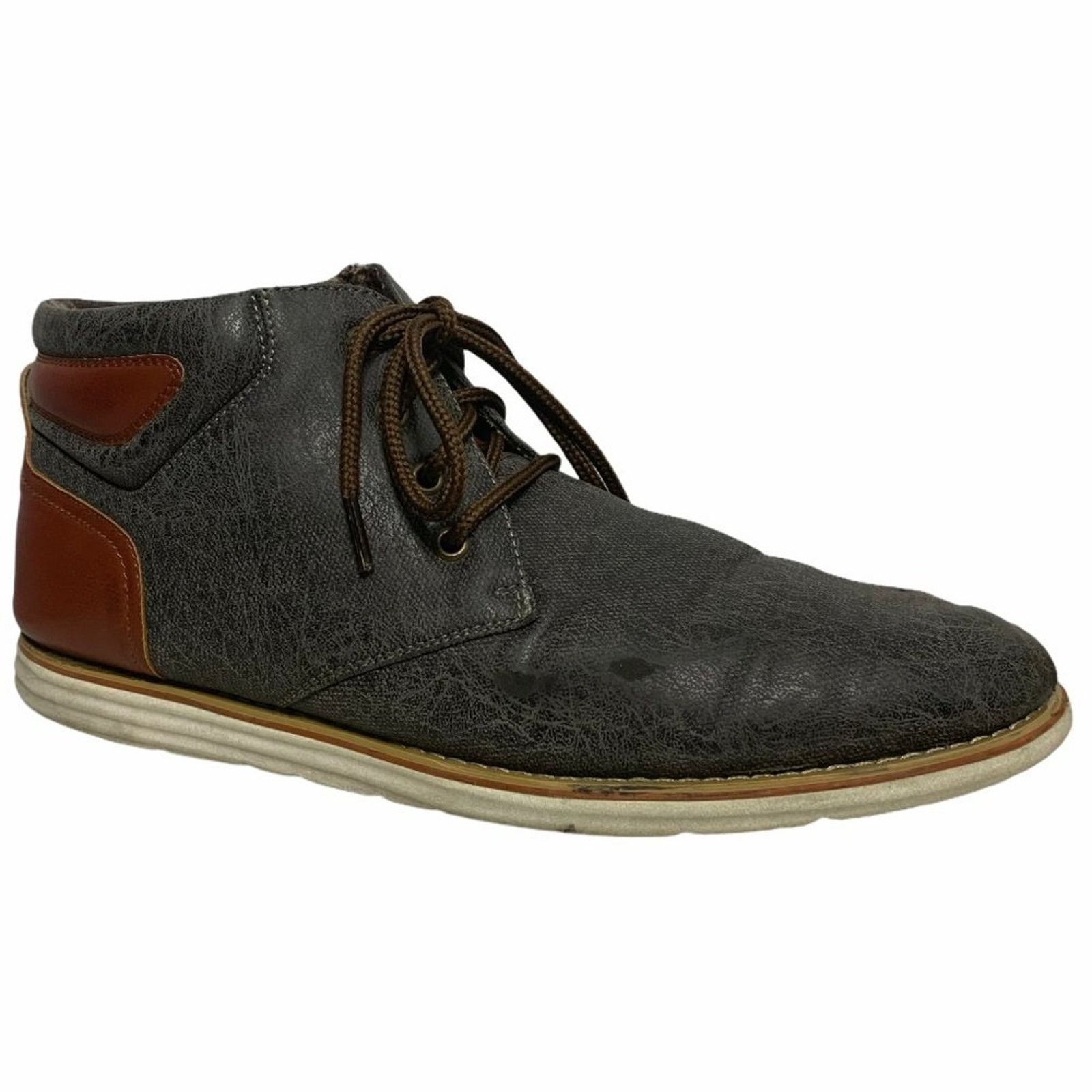 Aldo Ferro Aldo Owen Gray Mid Top Fabric Chukka 12 Dual Soles | Grailed