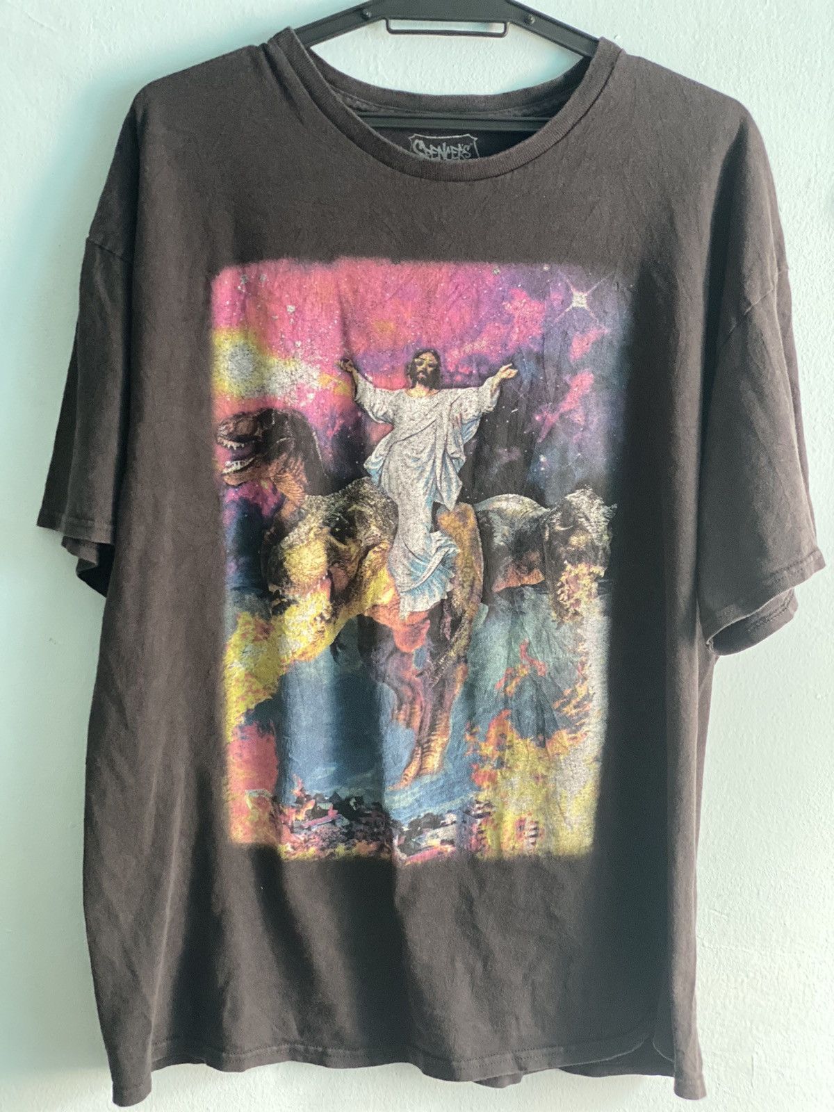 Band Tees × Vintage Y2k Spencers Overprint center Trex Singer🚀 Size US XL / EU 56 / 4 - 2 Thumbnail