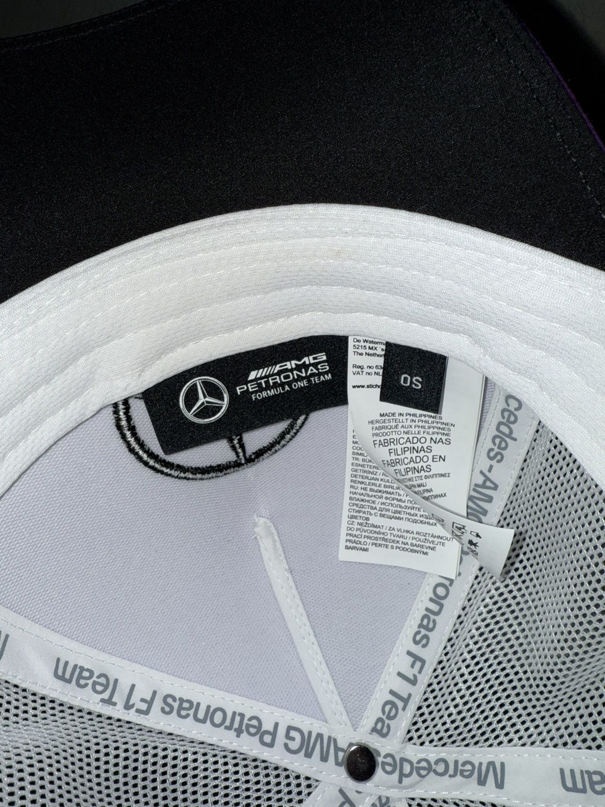 Formula 1 × Mercedes-Benz Lewis Hamilton - White AMG Petronas F1 Hat Size ONE SIZE - 3 Thumbnail