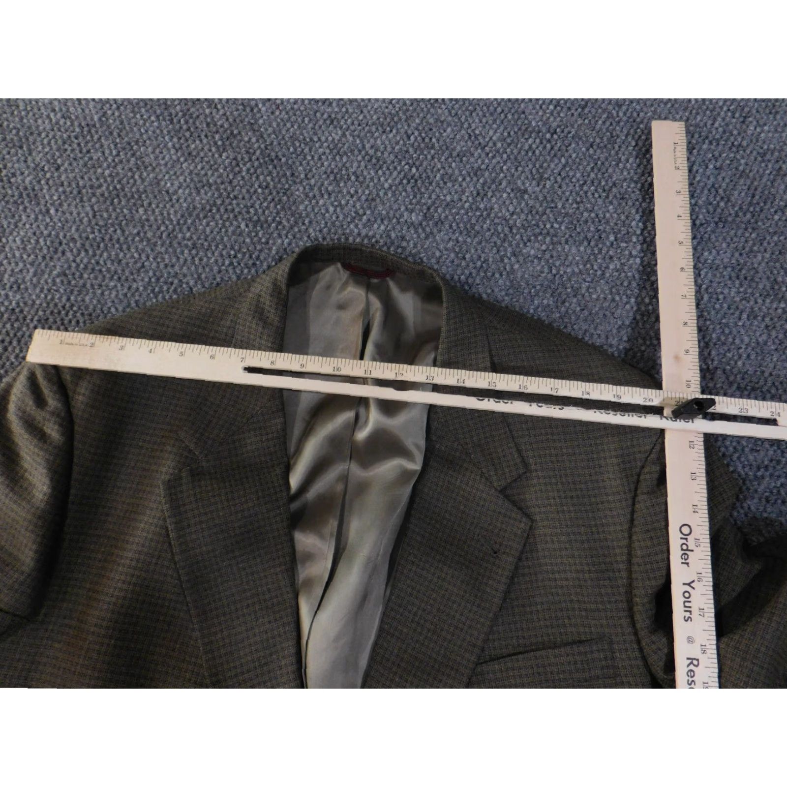 Hart Schaffner Marx Hart Schaffner Marx blazer Mens 48L Brown check Wool Single-Breasted 2 Button Notch Lapel Vintage? No (Business Casual) Size 48R - 6 Thumbnail