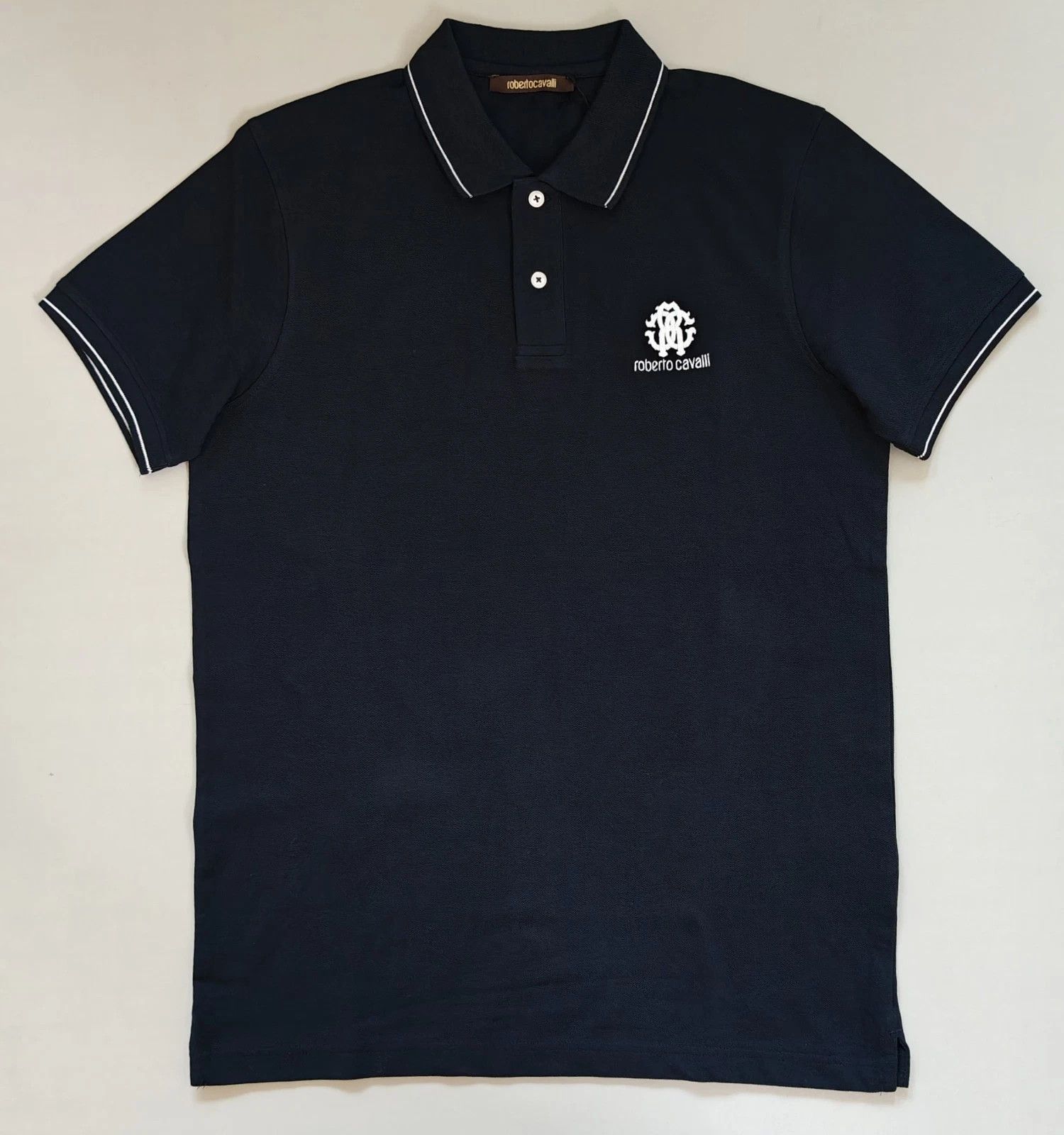 Roberto Cavalli Robert Cavalli RC Monogram-Embroidered Polo Shirt T / 6005 Size US L / EU 52-54 / 3 - 2 Thumbnail