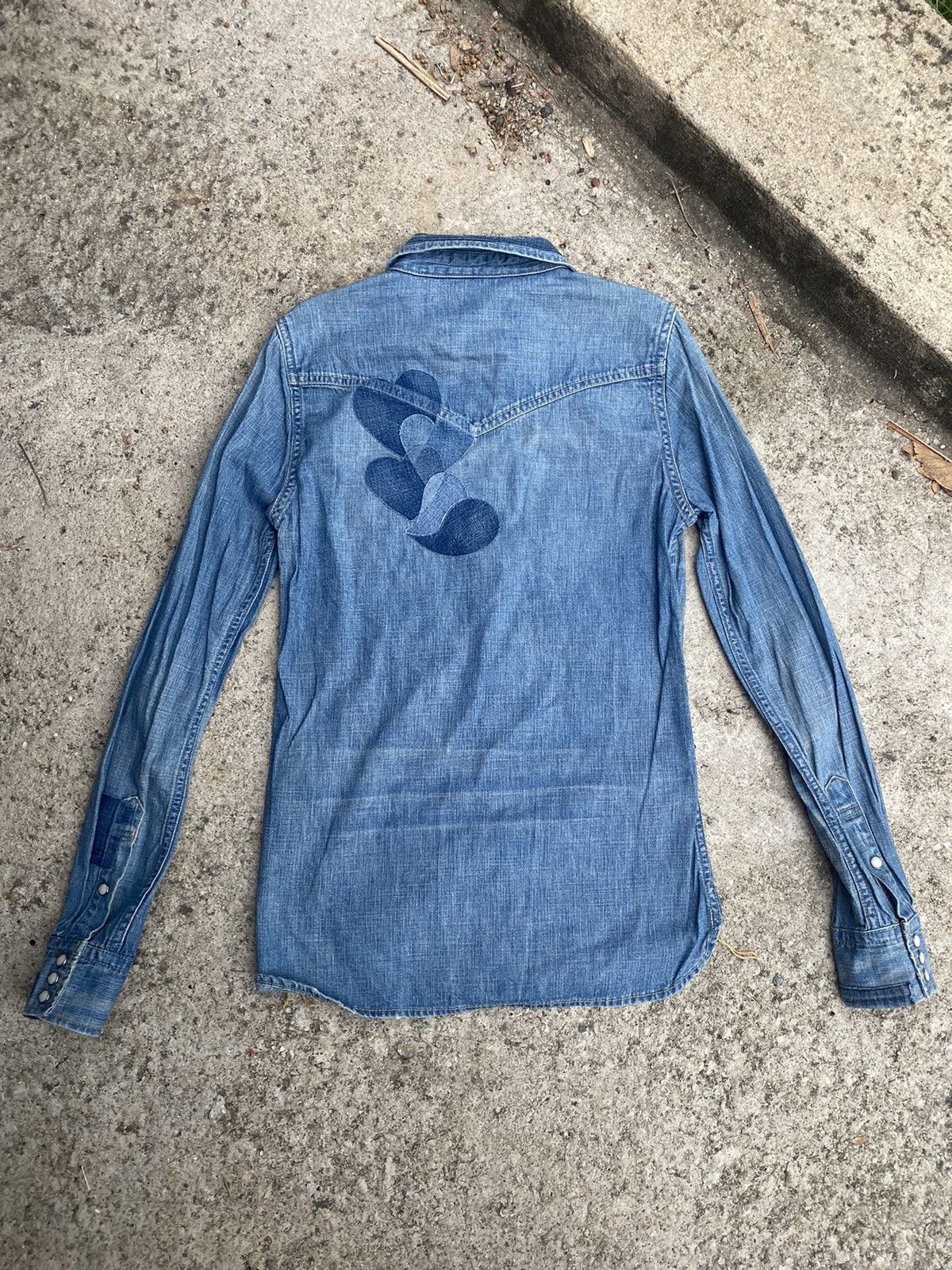 Remi Relief × Vintage Vintage Remi Relief Japan Pearl Snap Button Denim Shirt Size S / US 4 / IT 40 - 8 Thumbnail