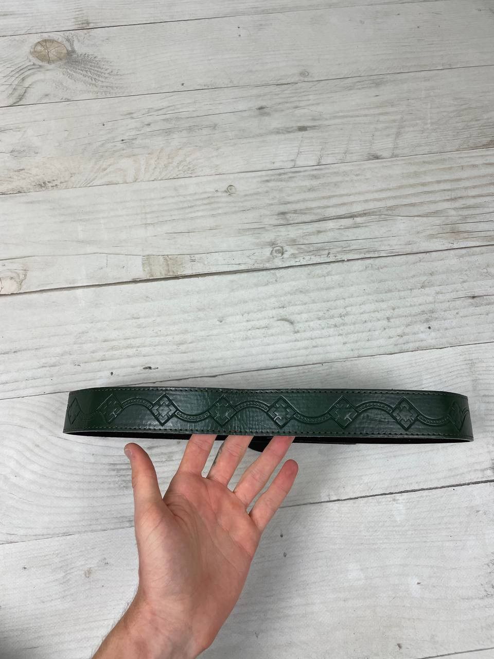 Diesel Vintage Diesel Leather Belts Big Metal Logo Y2K Size 28 - 5 Thumbnail