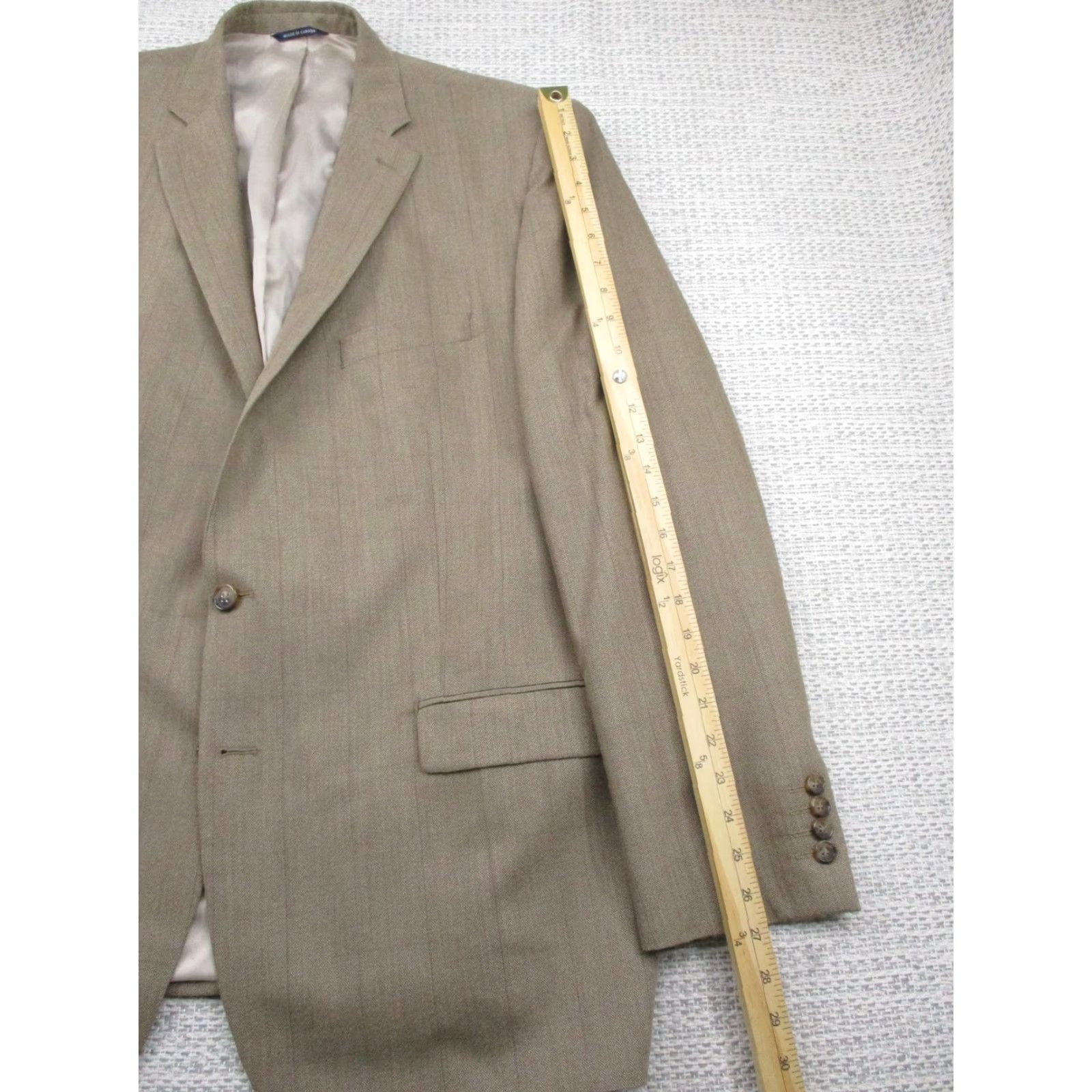 Ralph Lauren Ralph Lauren Blazer Mens 50 Long Brown Wool Silk Herringbone Sport Coat Dillard's Size 50R - 4 Thumbnail