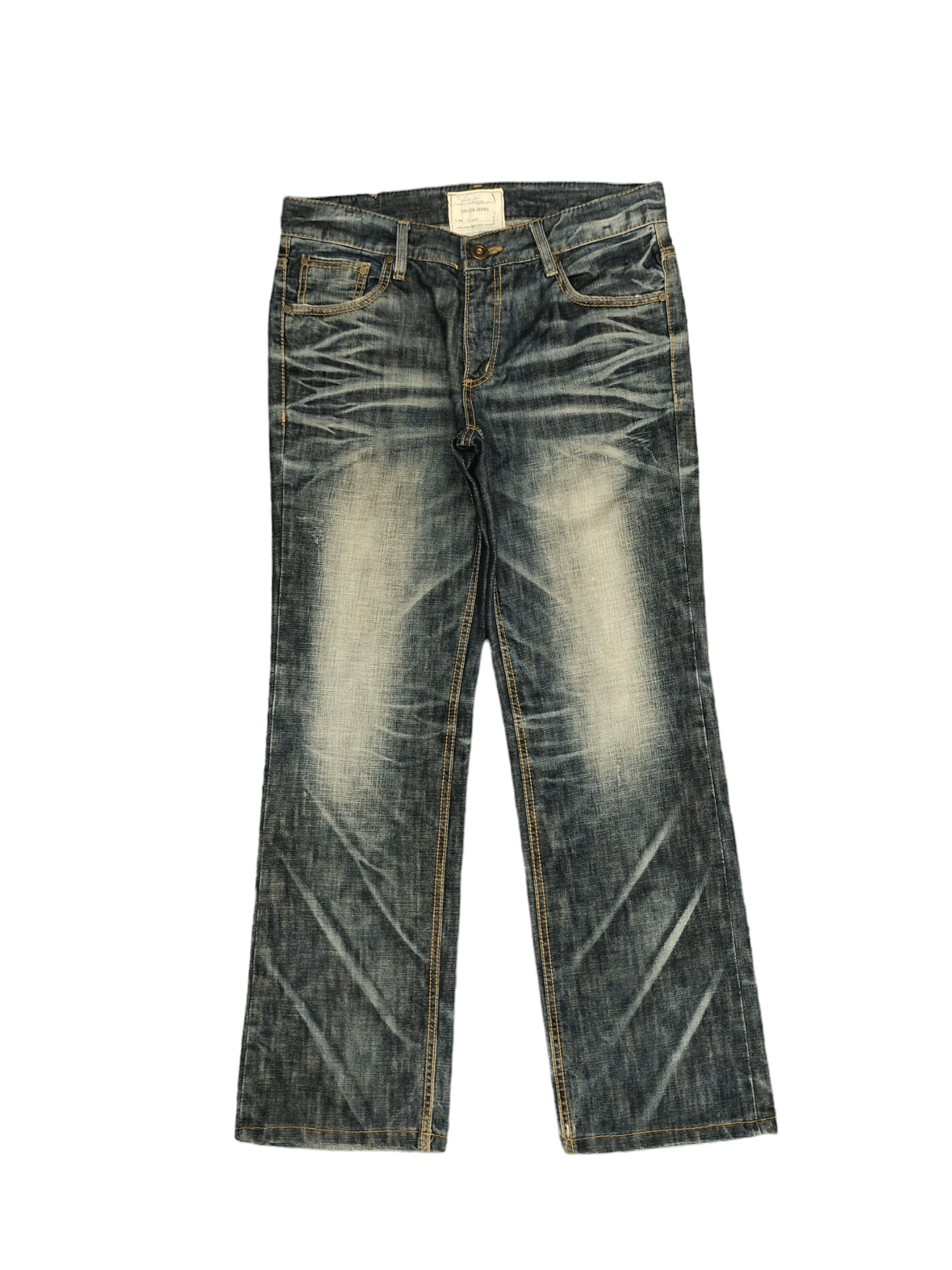 Hysteric Glamour Vintage Y2k Lolita Loose Denim Jeans Wide Leg Streetwear Size US 33 - 7 Thumbnail