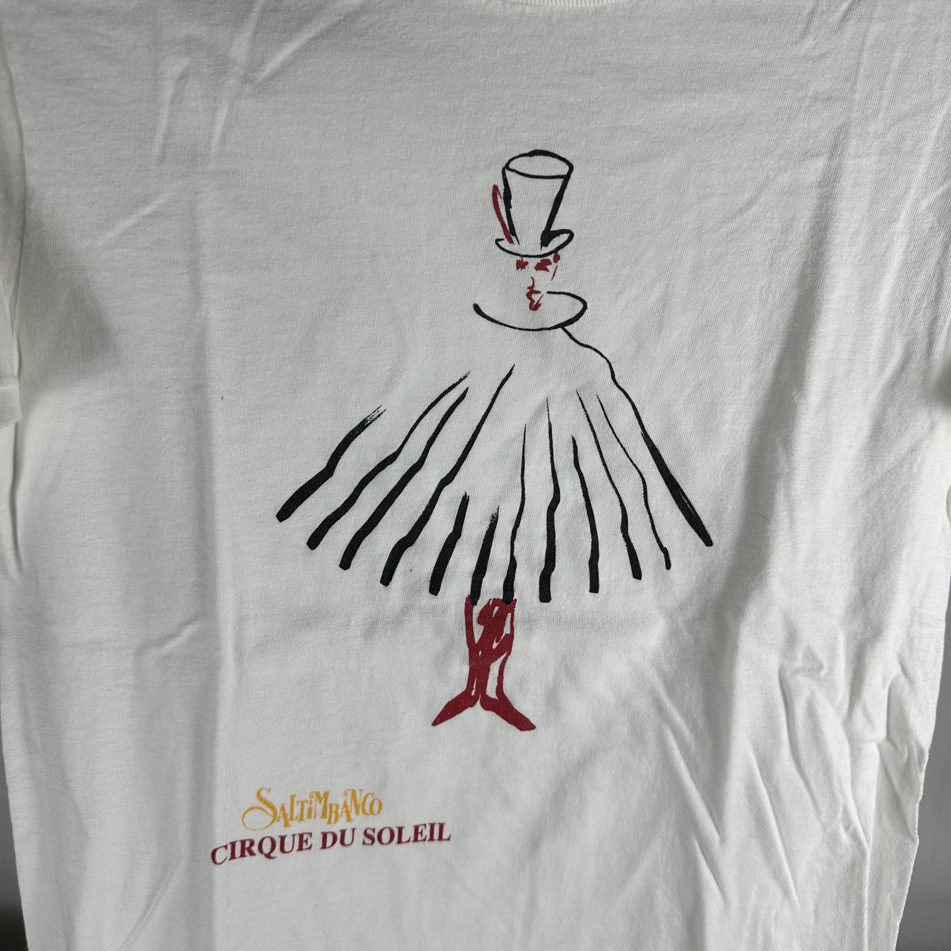 Vintage Vintage 90s Saltimbanco Cirque Du Soleil Graphic T-shirt Size US S / EU 44-46 / 1 - 2 Thumbnail
