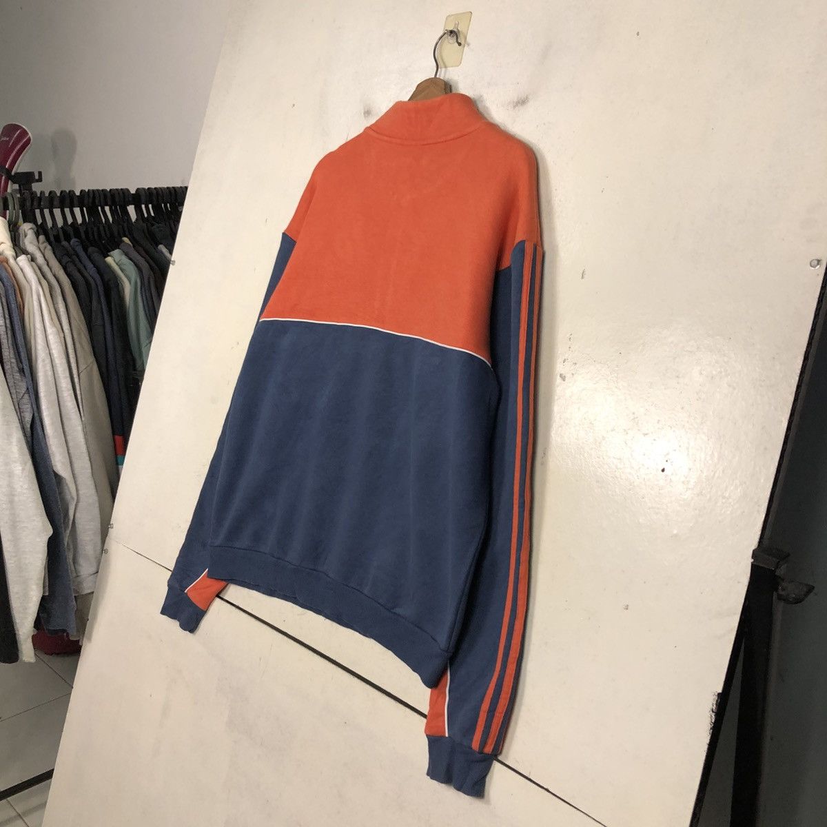 Adidas 📌Double Tone Adidas Anorak Half Zipper Sweater Size US M / EU 48-50 / 2 - 14 Thumbnail