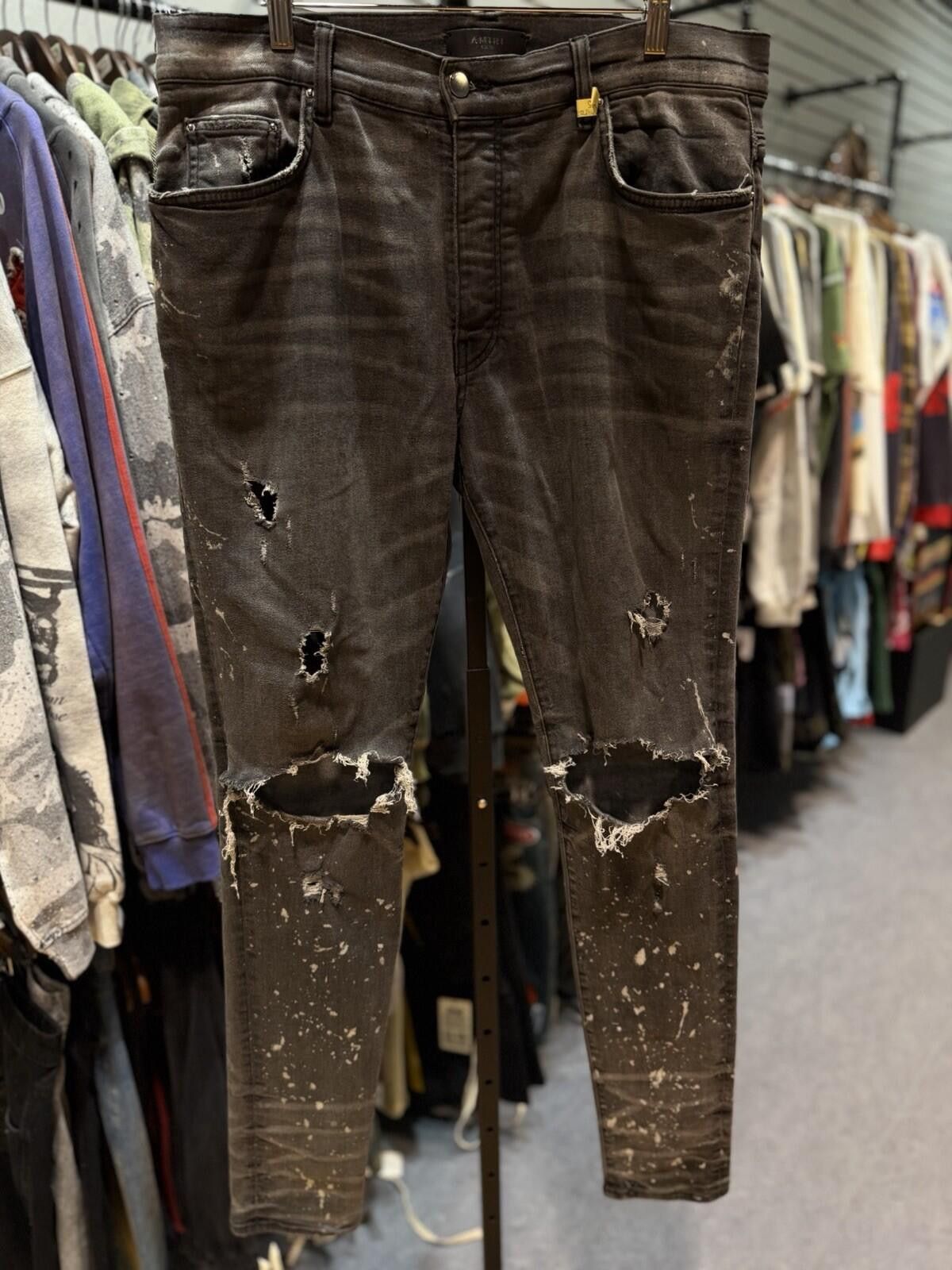 Amiri Size 36 - Amiri Grey Jeans Rips Style Jeans Authentic Size US 36 / EU 52 - 3 Thumbnail