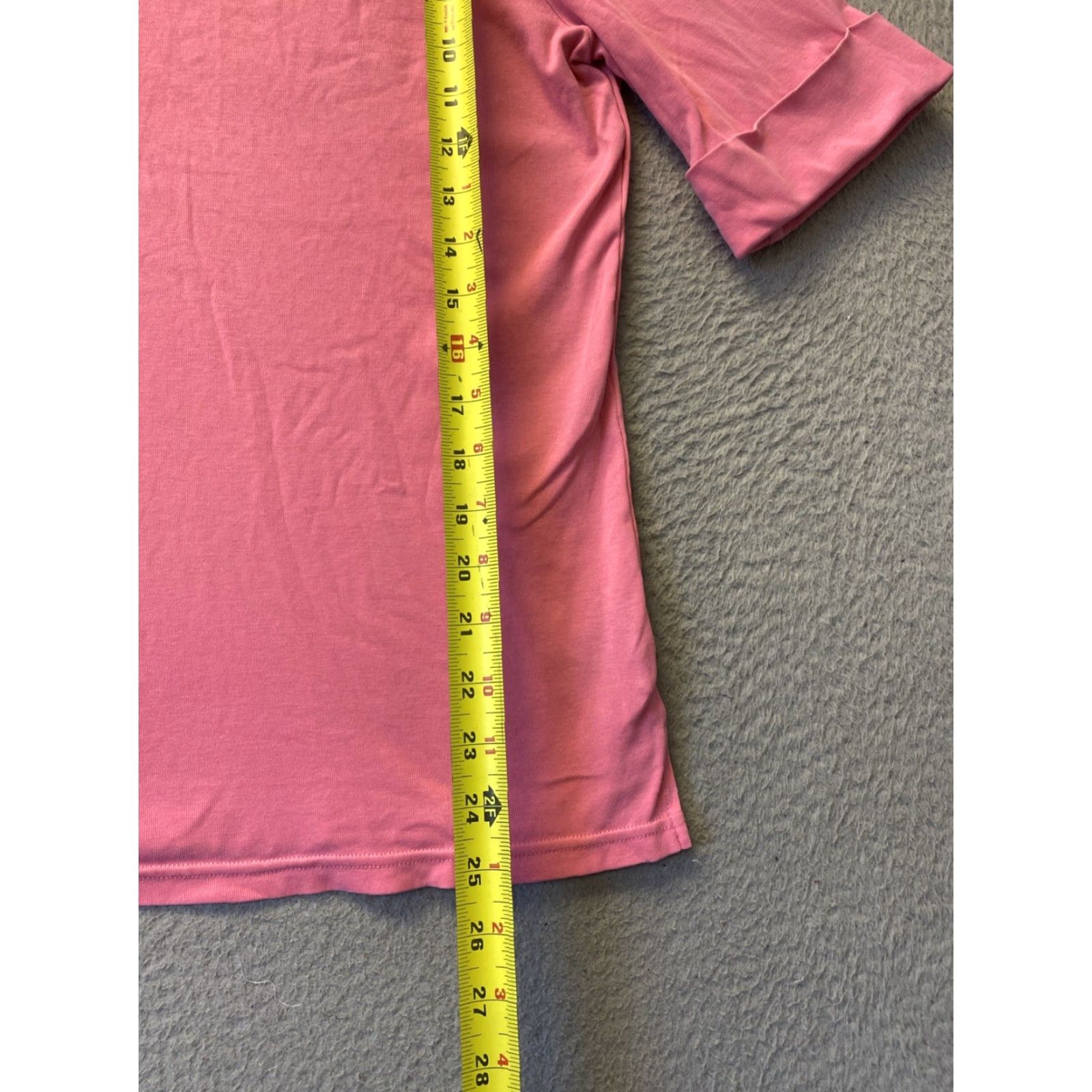 Ralph Lauren VINTAGE Lauren Ralph Lauren Plus Pink Cotton-Blend Boatneck Shirt XL Elbow Sleeve Womens Size XL / US 12-14 / IT 48-50 - 4 Thumbnail