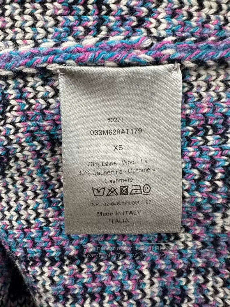 Dior Dior White and purple old flower full logo knitted sweater Size US XS / EU 42 / 0 - 4 Thumbnail