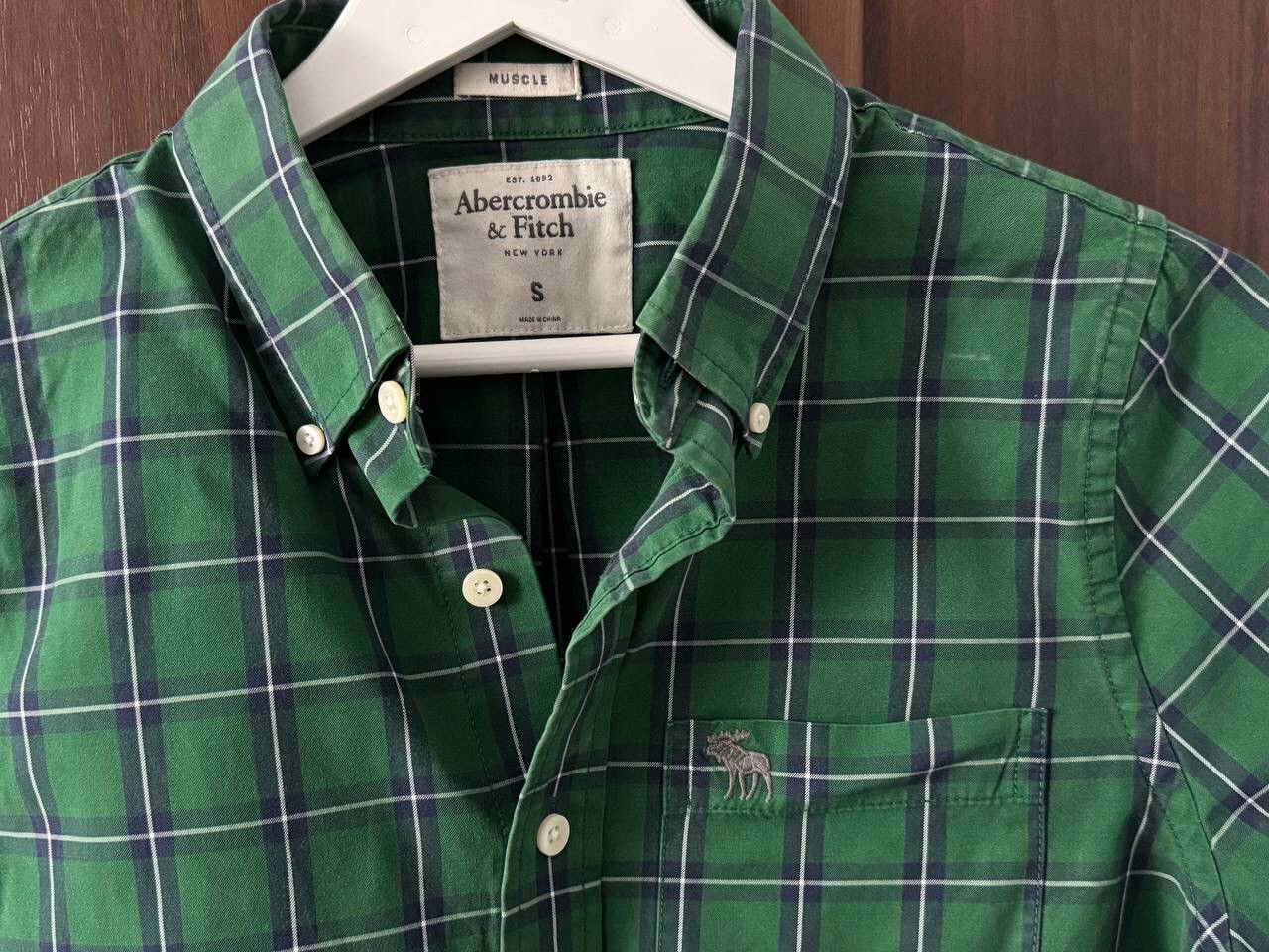 Abercrombie & Fitch × If Six Was Nine × Vintage Vintage Abercrombie&Fitch Shirts Button Up Big Logo Y2K Rare Size US S / EU 44-46 / 1 - 2 Thumbnail