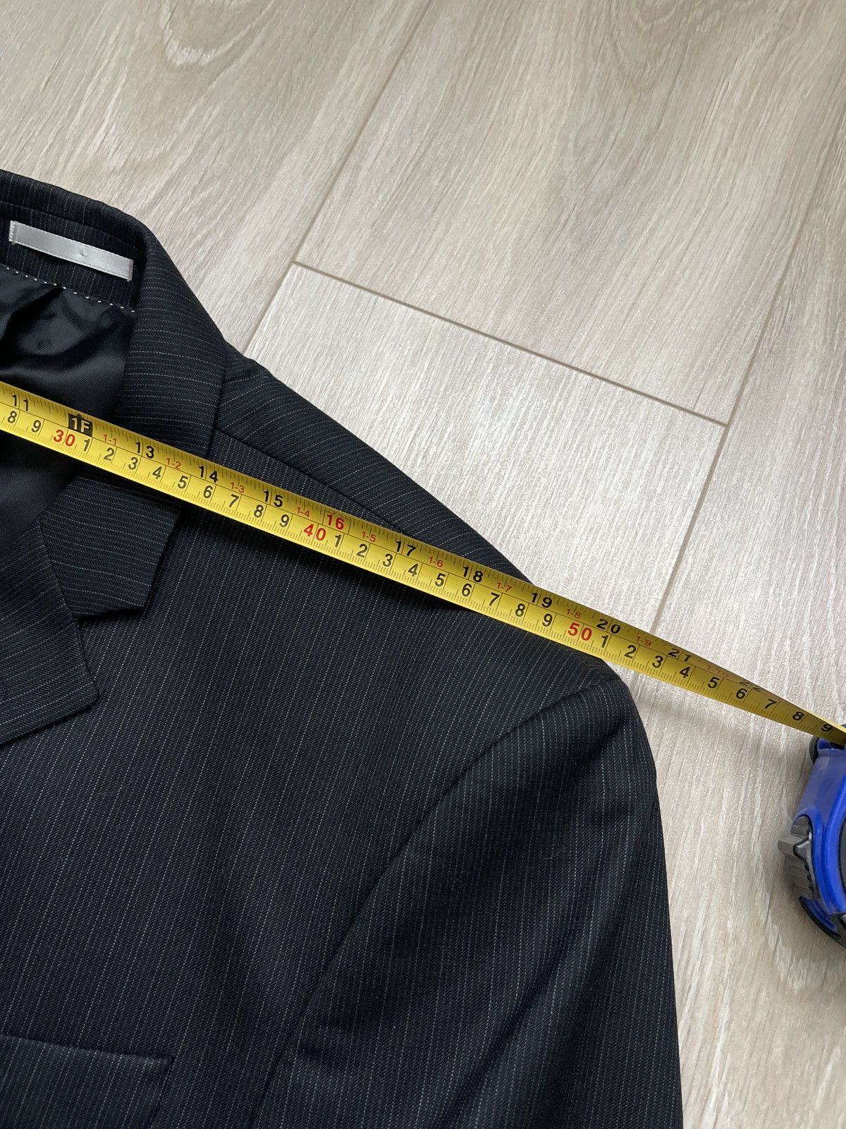 NEXT Next Super 100s Wool Pinstripe Suit blazer Pure New Wool 44R Size 44R - 15 Thumbnail