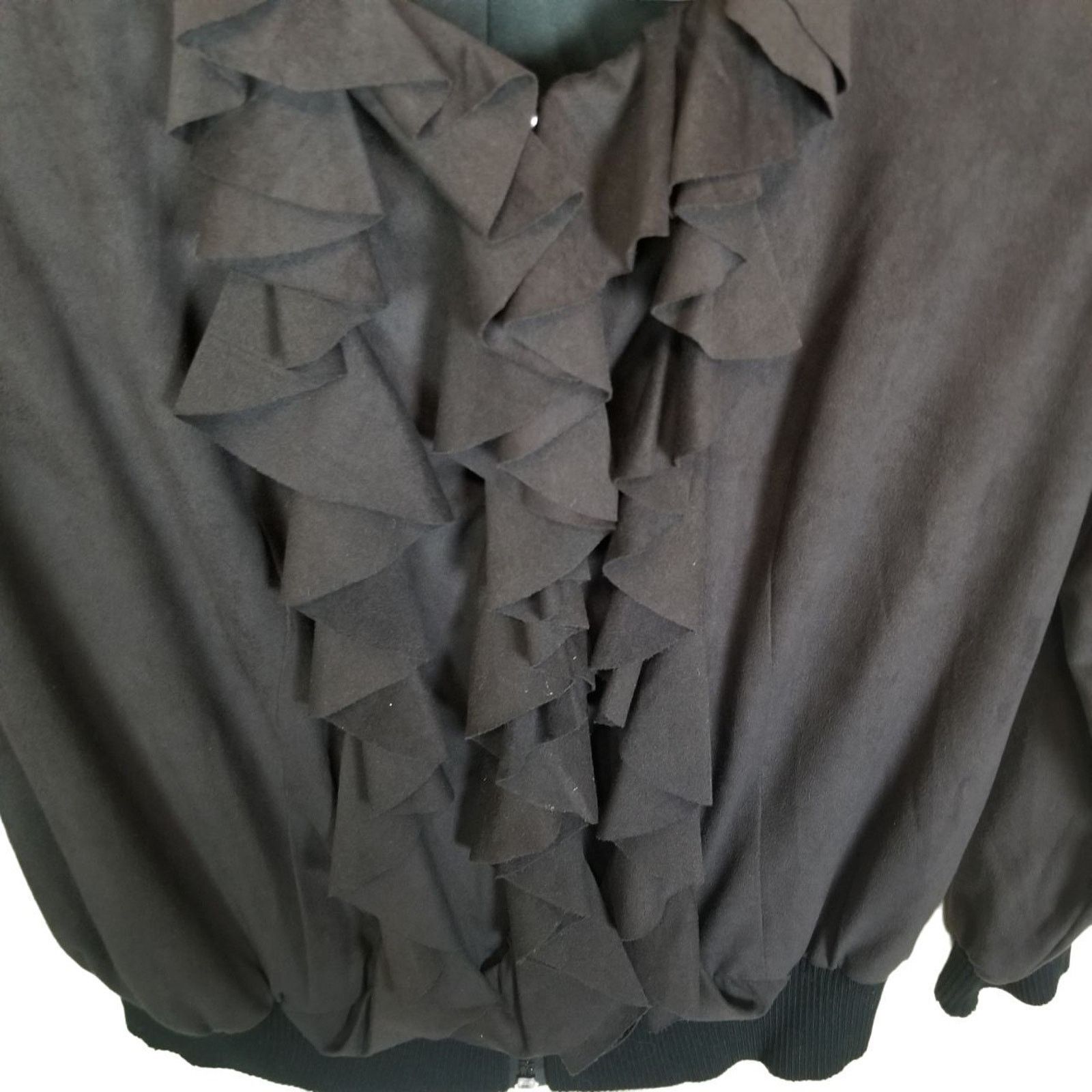 Alberto Alberto Makali Ruffle Jacket ZIp Whimsigoth Fairy Grunge Size S / US 4 / IT 40 - 3 Thumbnail