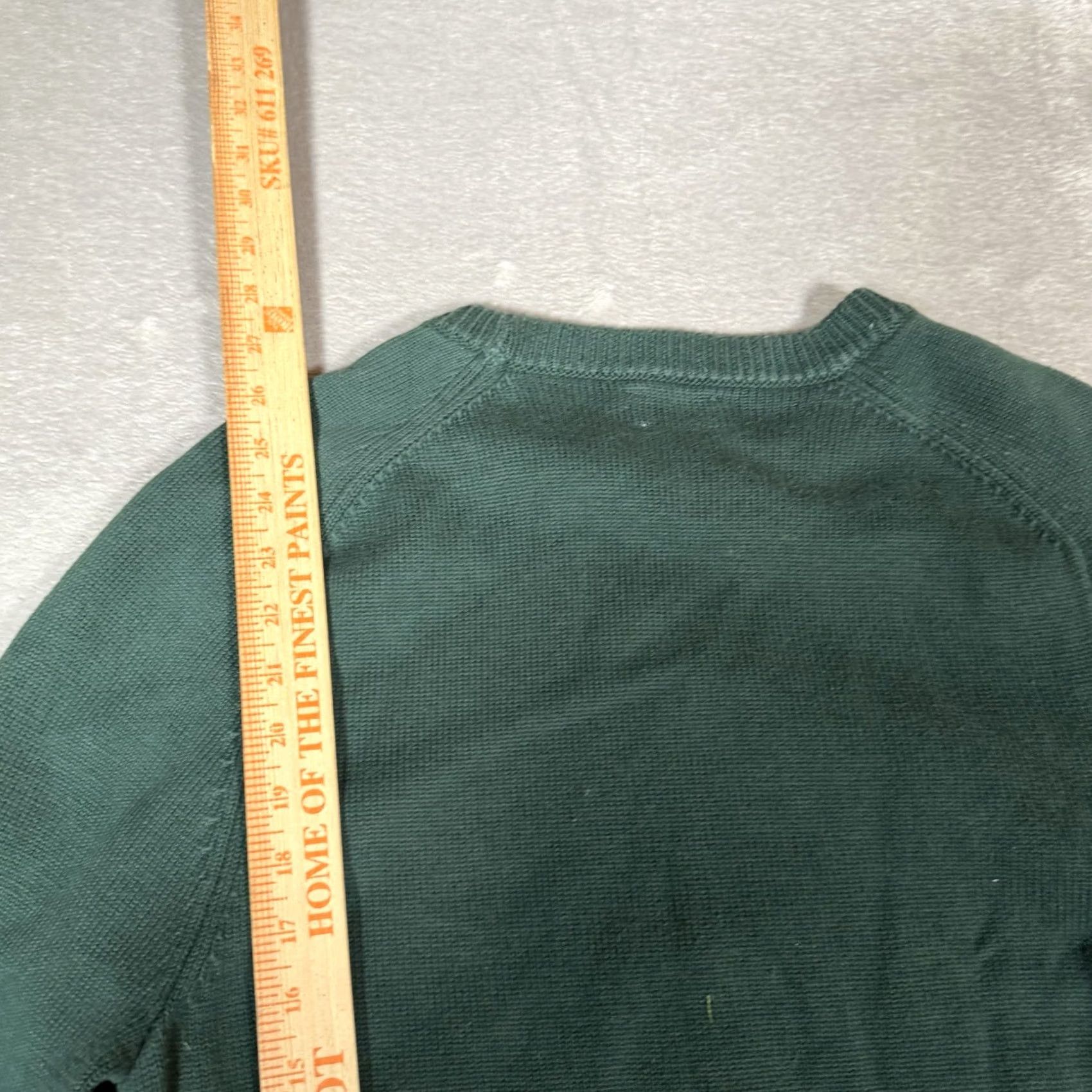 J.Crew J.CREW Sweater Mens Medium Green Roll Neck Crew Neck Cotton Knit Logo Accent Pullover Modern Classic Size US M / EU 48-50 / 2 - 6 Thumbnail