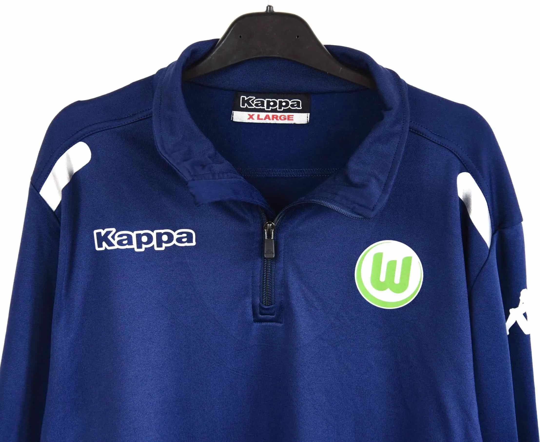 Kappa VfL Wolfsburg XL Training Football Tracksuit Jumper Pullover Size US XL / EU 56 / 4 - 2 Thumbnail
