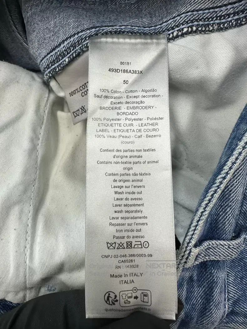 Dior Dior Blue plaid loose denim trousers Size US 34 / EU 50 - 4 Thumbnail