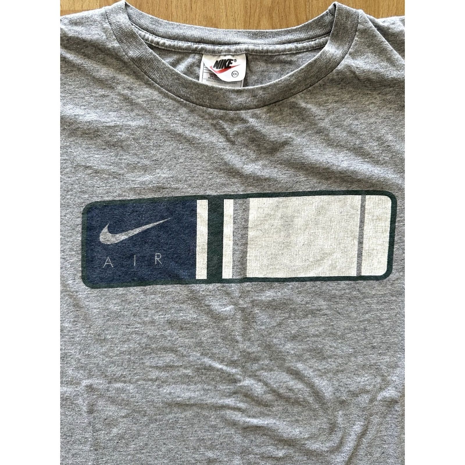 Nike Vintage 90s Nike White Tag Center Swoosh Short Sleeve Shirt XXL Big Graphic Size US XXL / EU 58 / 5 - 2 Thumbnail