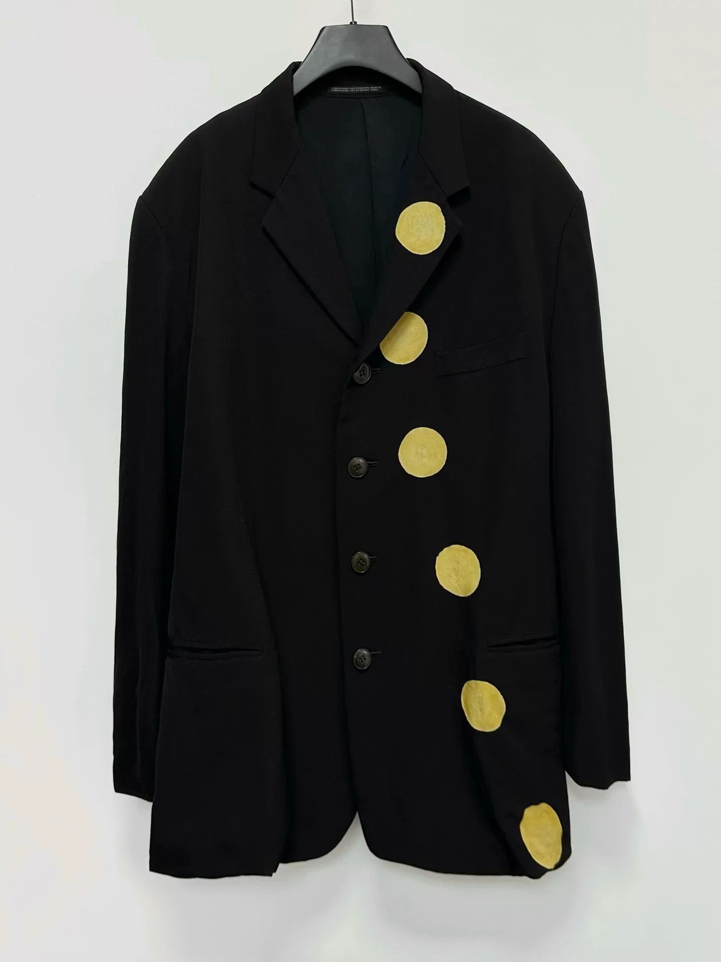 Yohji Yamamoto yohji yamamoto black jacket with yellow details Size US S / EU 44-46 / 1 - 1 Thumbnail