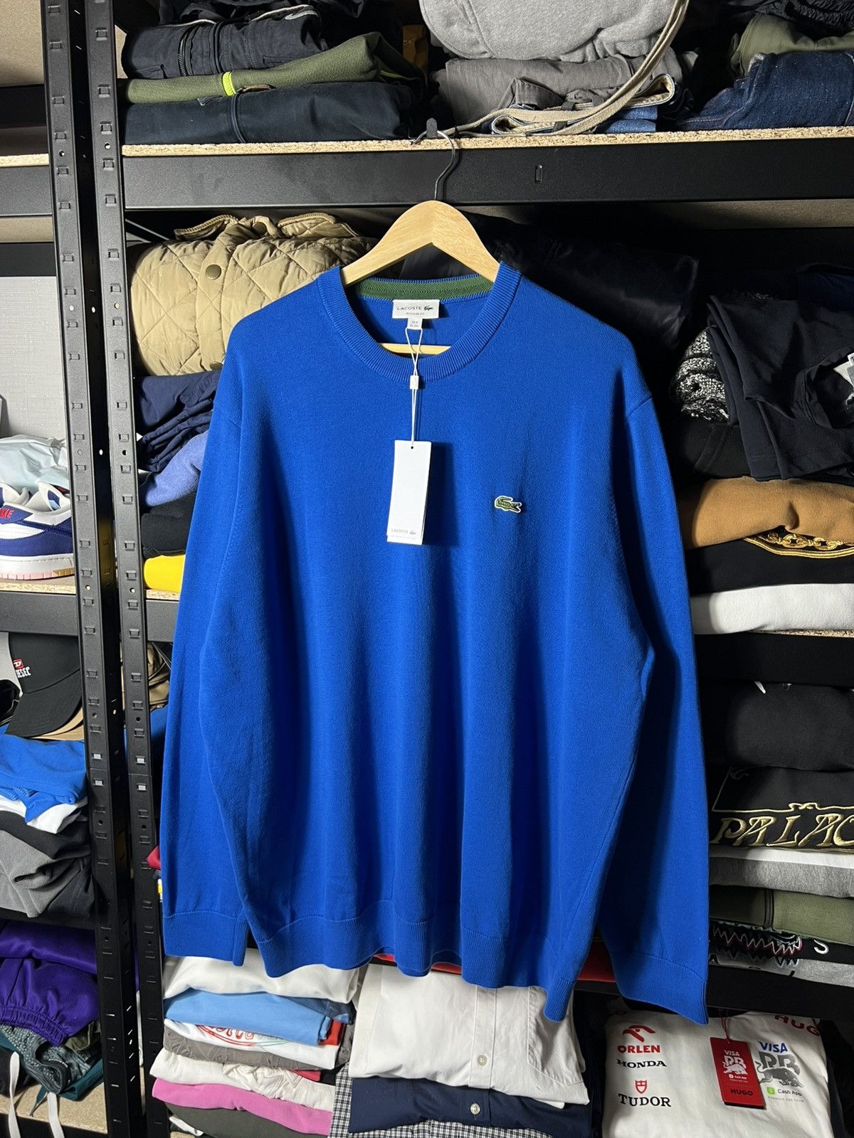Lacoste 🐊 Lacoste Organic Cotton Crew neck Sweater Blue XXXL FR 8 Size US XXL / EU 58 / 5 - 1 Thumbnail