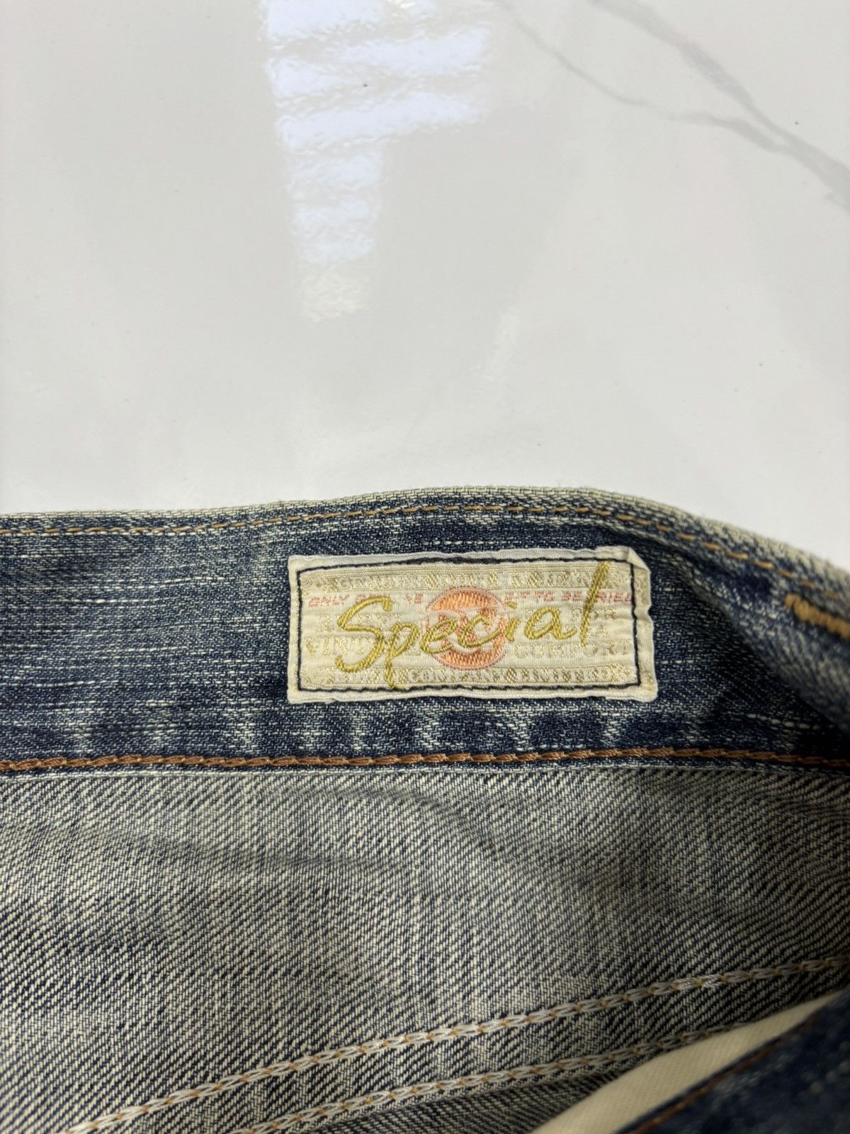 Kapital Edwin 503 Rebel Vintage Mud Wash Distressed Denim Jeans Size US 35 - 10 Thumbnail