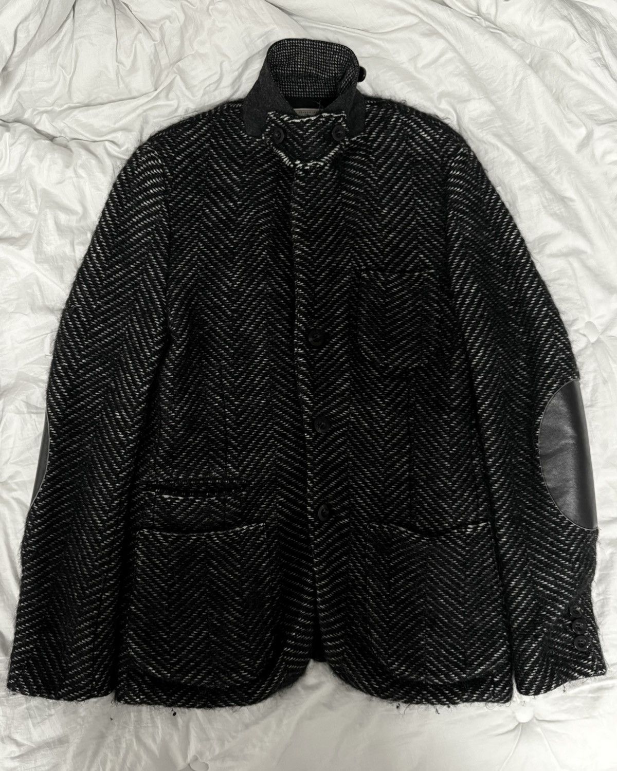 Sacai Sacai mohair blazer jacket Size L / US 10 / IT 46 - 2 Thumbnail