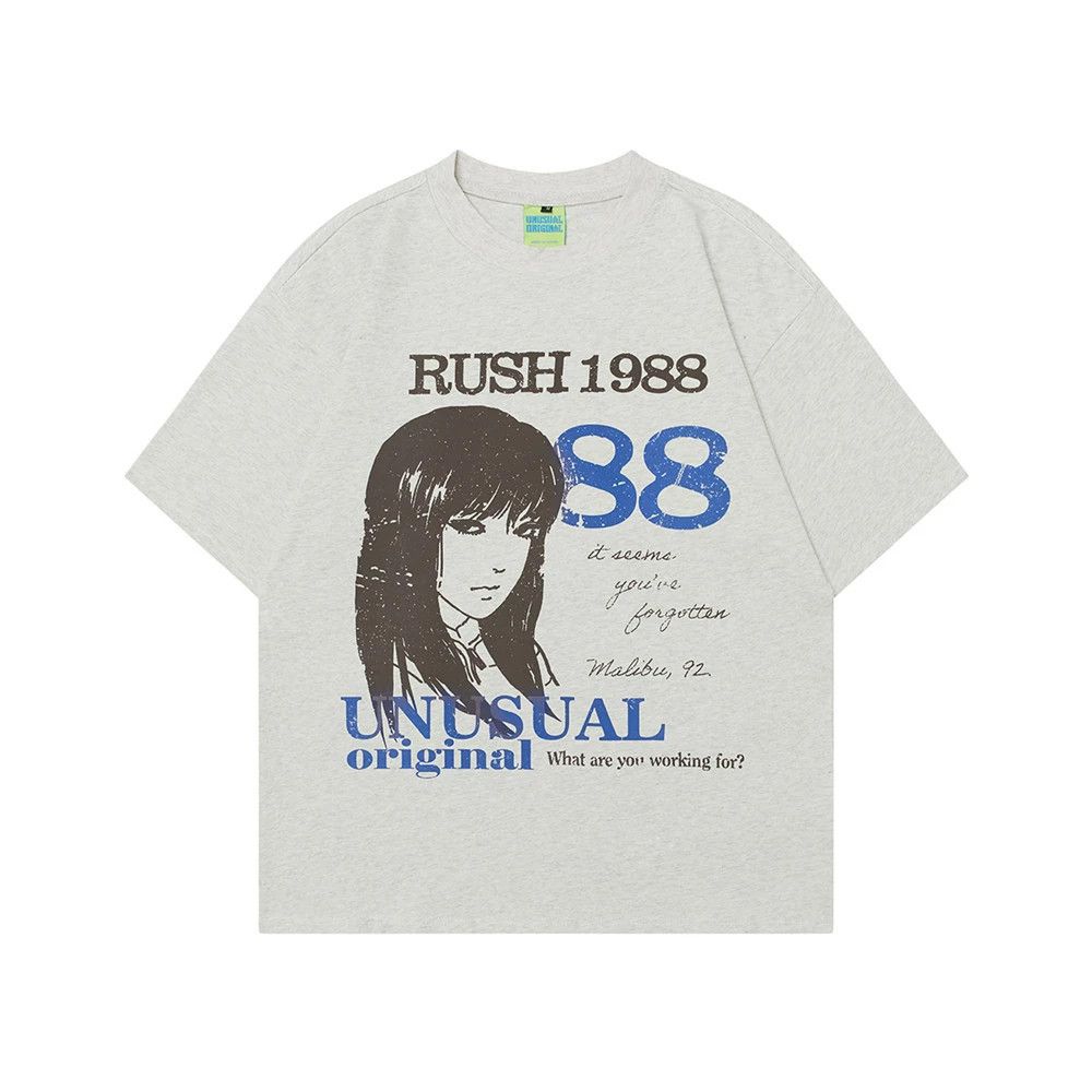 Vintage Men's loose trendy casual cartoon girls printed T-shirt Size US M / EU 48-50 / 2 - 1 Thumbnail