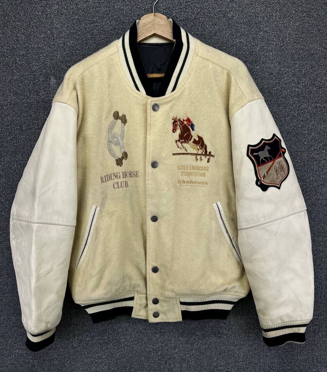 Japanese Brand Vintage Abahouse Rare Design Wool Varsity Jacket Size US M / EU 48-50 / 2 - 5 Thumbnail