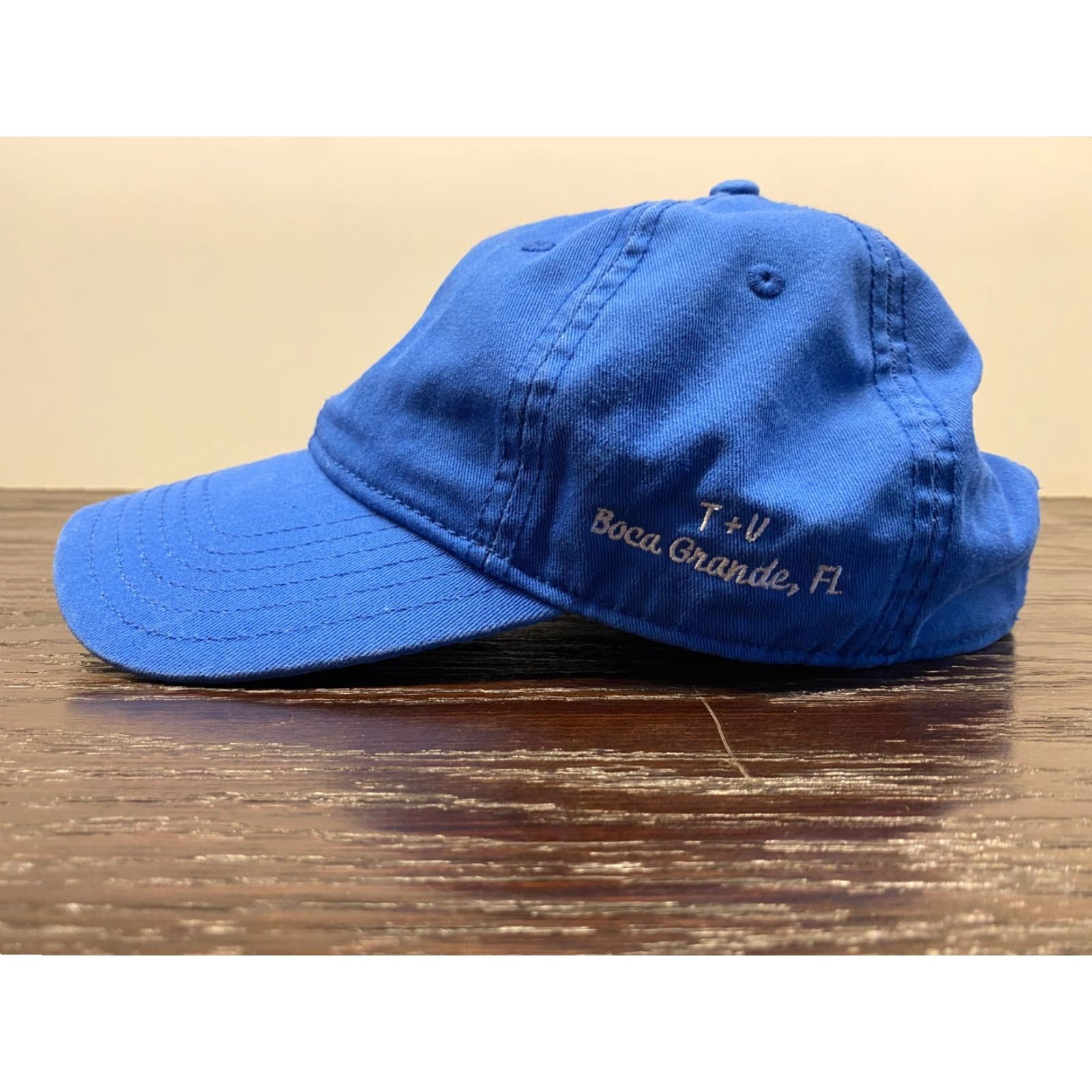 johnnie-O johnnie-O Hat Mens One Size Blue Twill Strapback West Coast Prep Florida Golf Size ONE SIZE - 4 Thumbnail