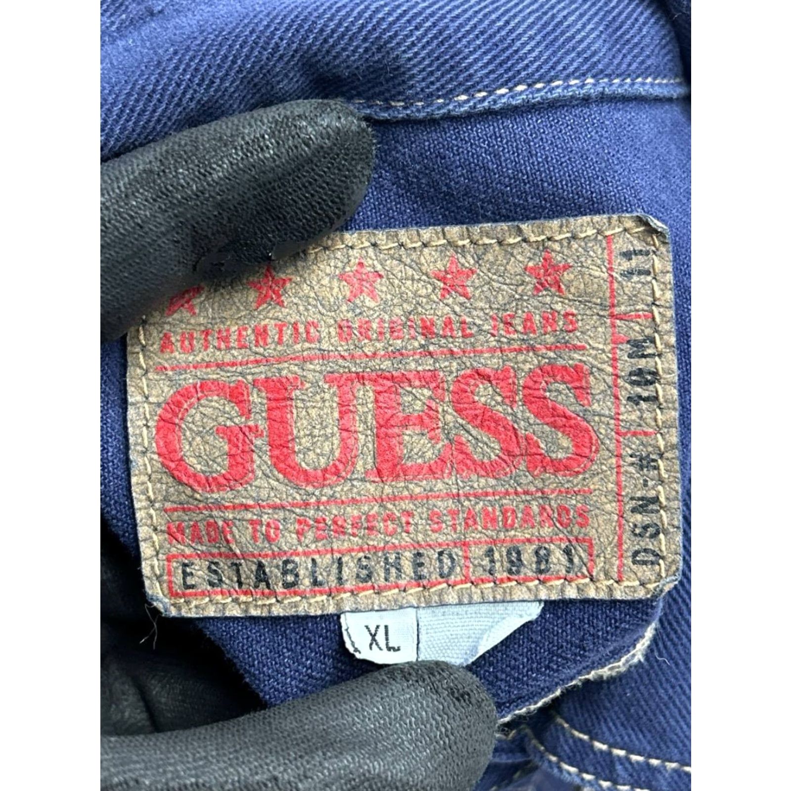 Guess Vtg Guess Trucker Jacket Womens XL Blue Denim Cotton Cropped Size XL / US 12-14 / IT 48-50 - 7 Thumbnail