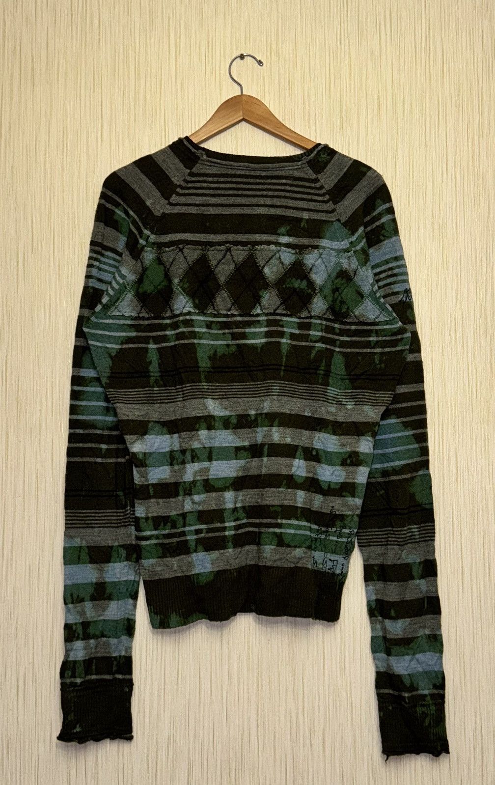 Diesel × Vintage Diesel rare vintage bleached bandits Y2K sweater Size US XL / EU 56 / 4 - 3 Thumbnail