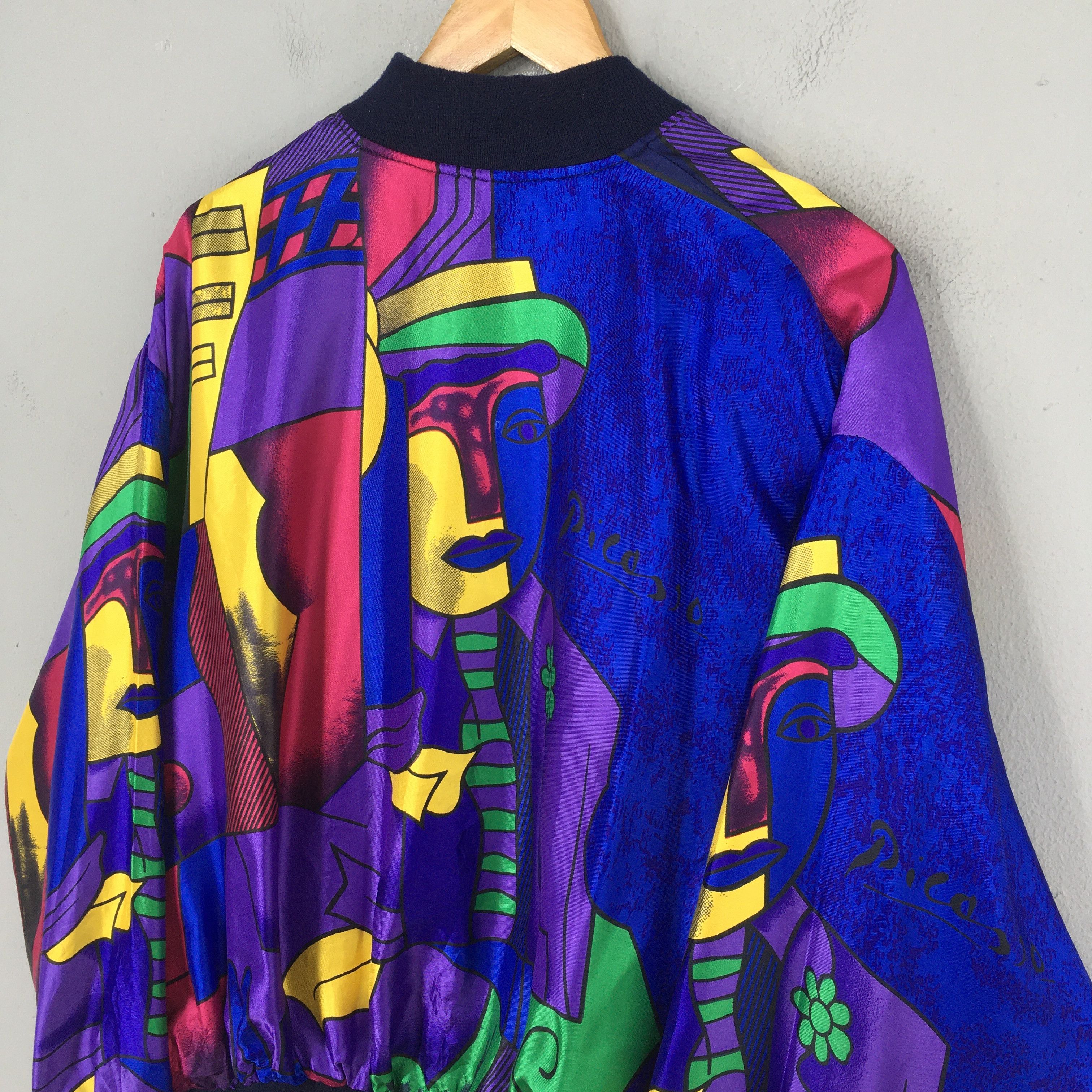 Art Comes First Vintage 1990's Pablo Picasso Pop Art Jacket Zipper XL Size US XL / EU 56 / 4 - 8 Thumbnail