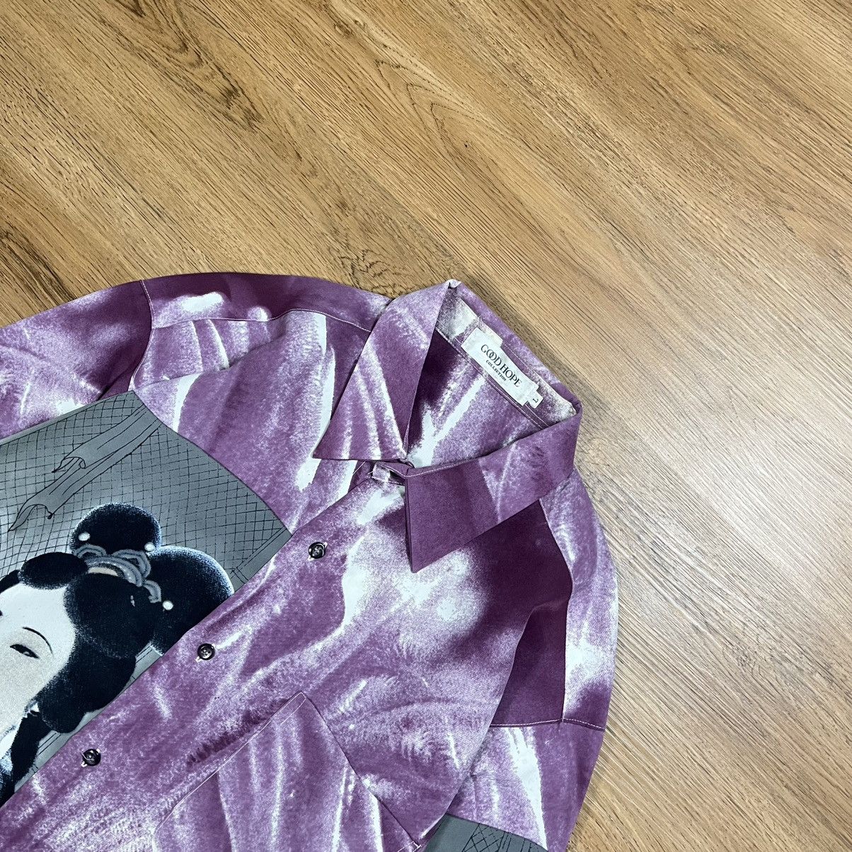Japanese Brand × Vintage Vtg japanese brand geisha print shirt Size US M / EU 48-50 / 2 - 2 Thumbnail